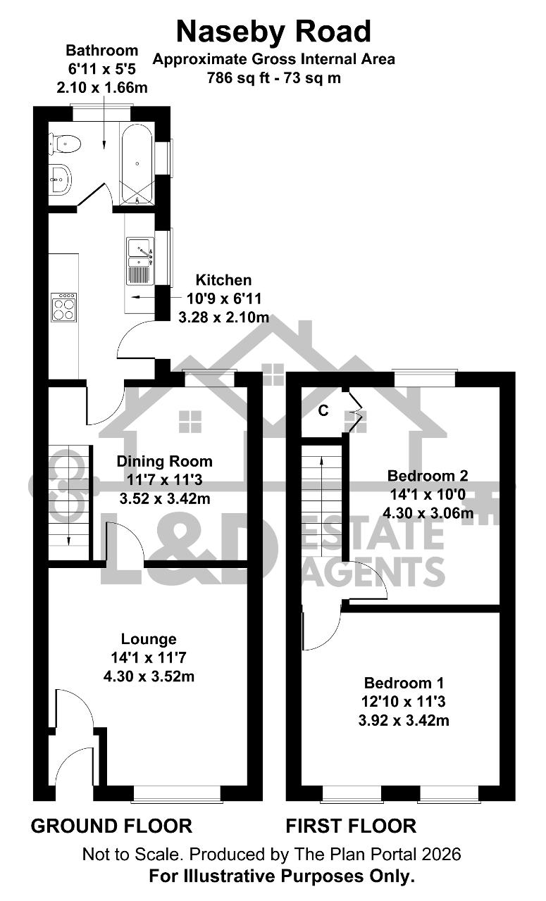 37, Naseby Road, Luton floorplan