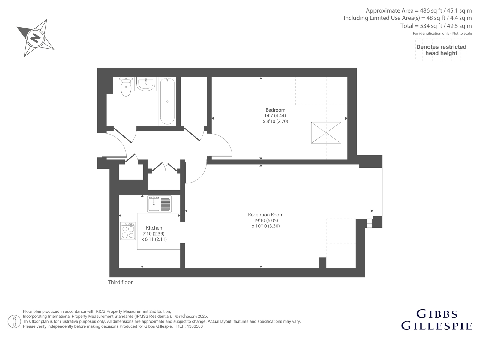 Flat 46, Lutyens Lodge, 523, Uxbridge Road, Pinner floorplan