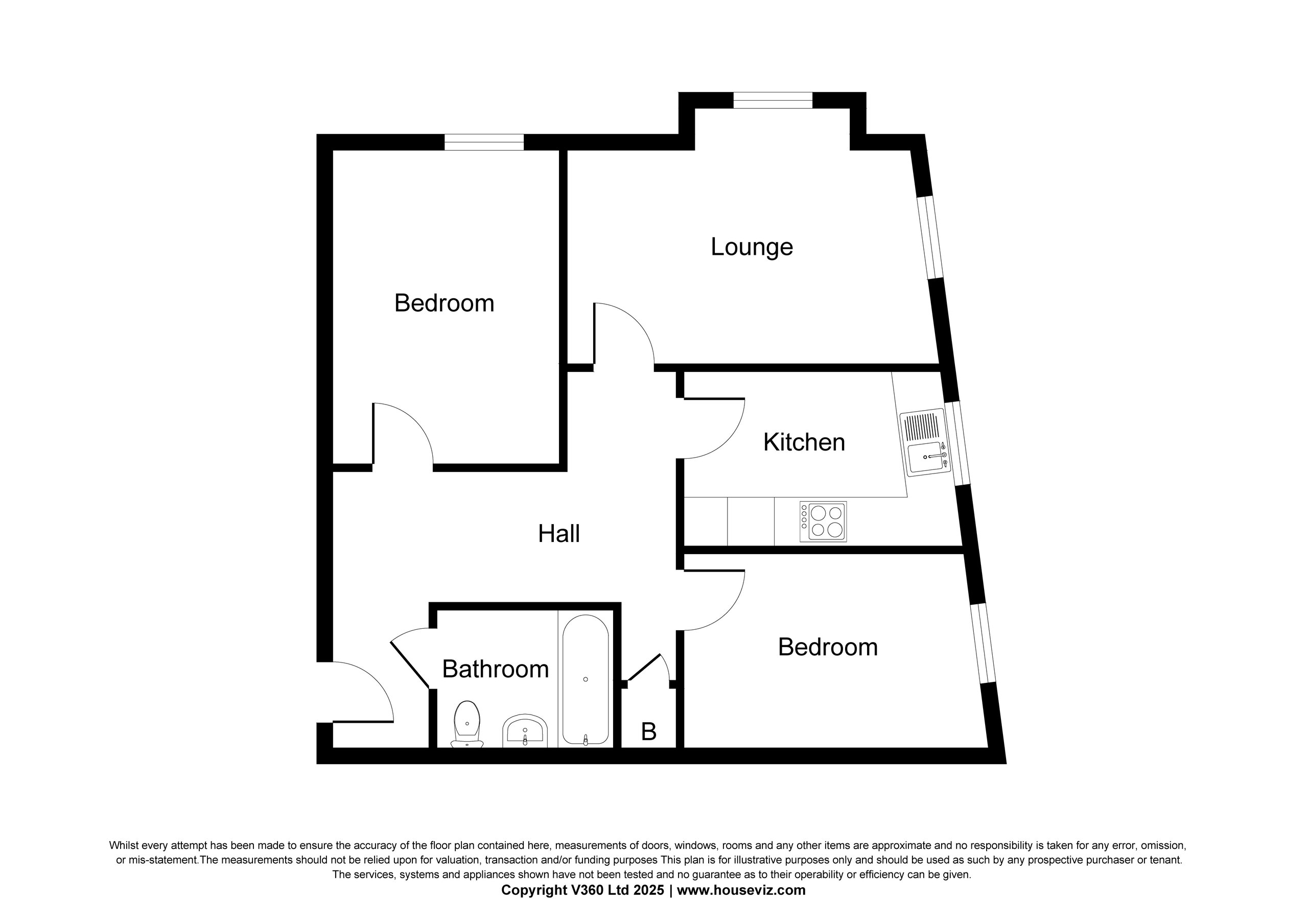 Flat 1, Tonbridge floorplan