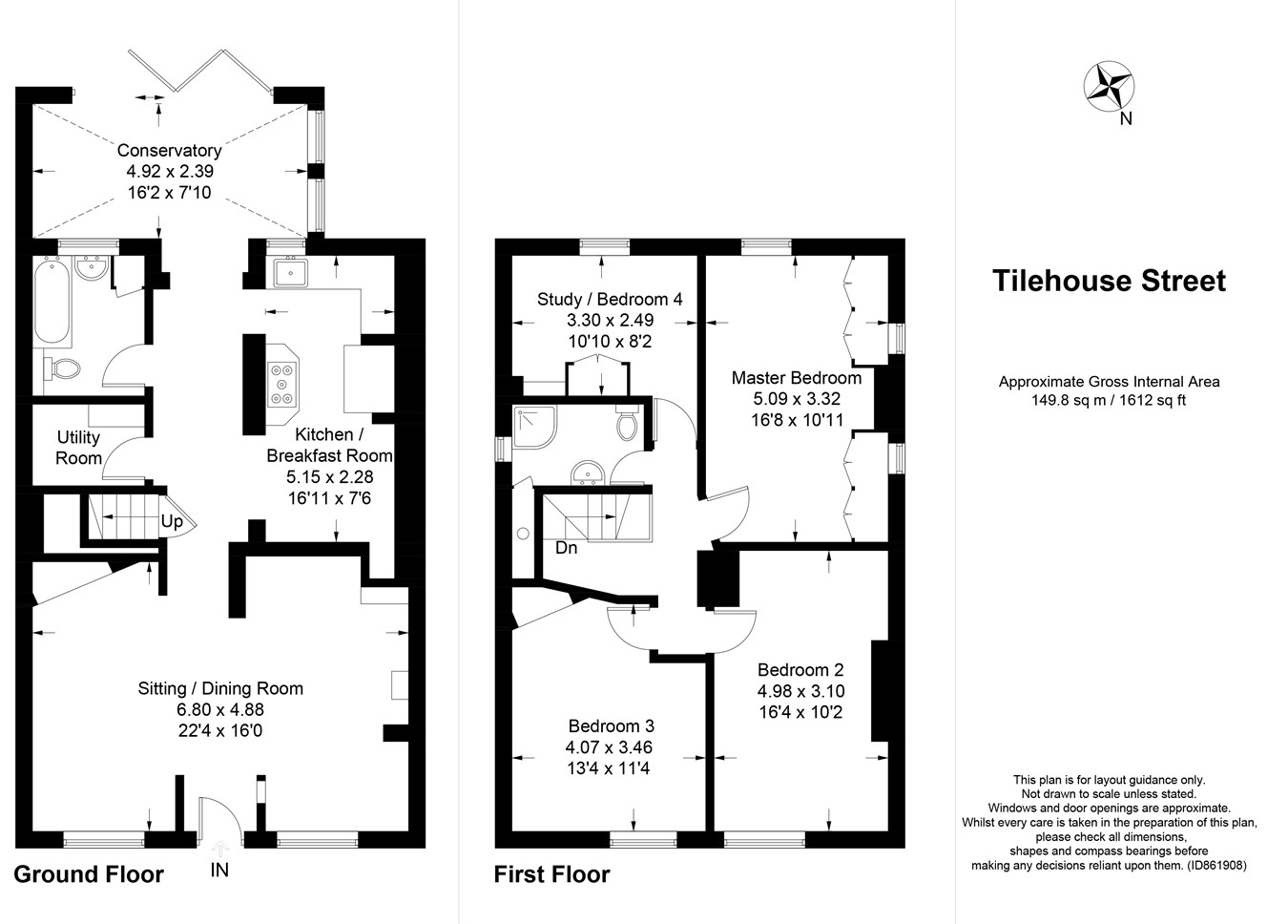 Tilehouse Street, Hitchin SG5, 4 bedroom terraced house for sale