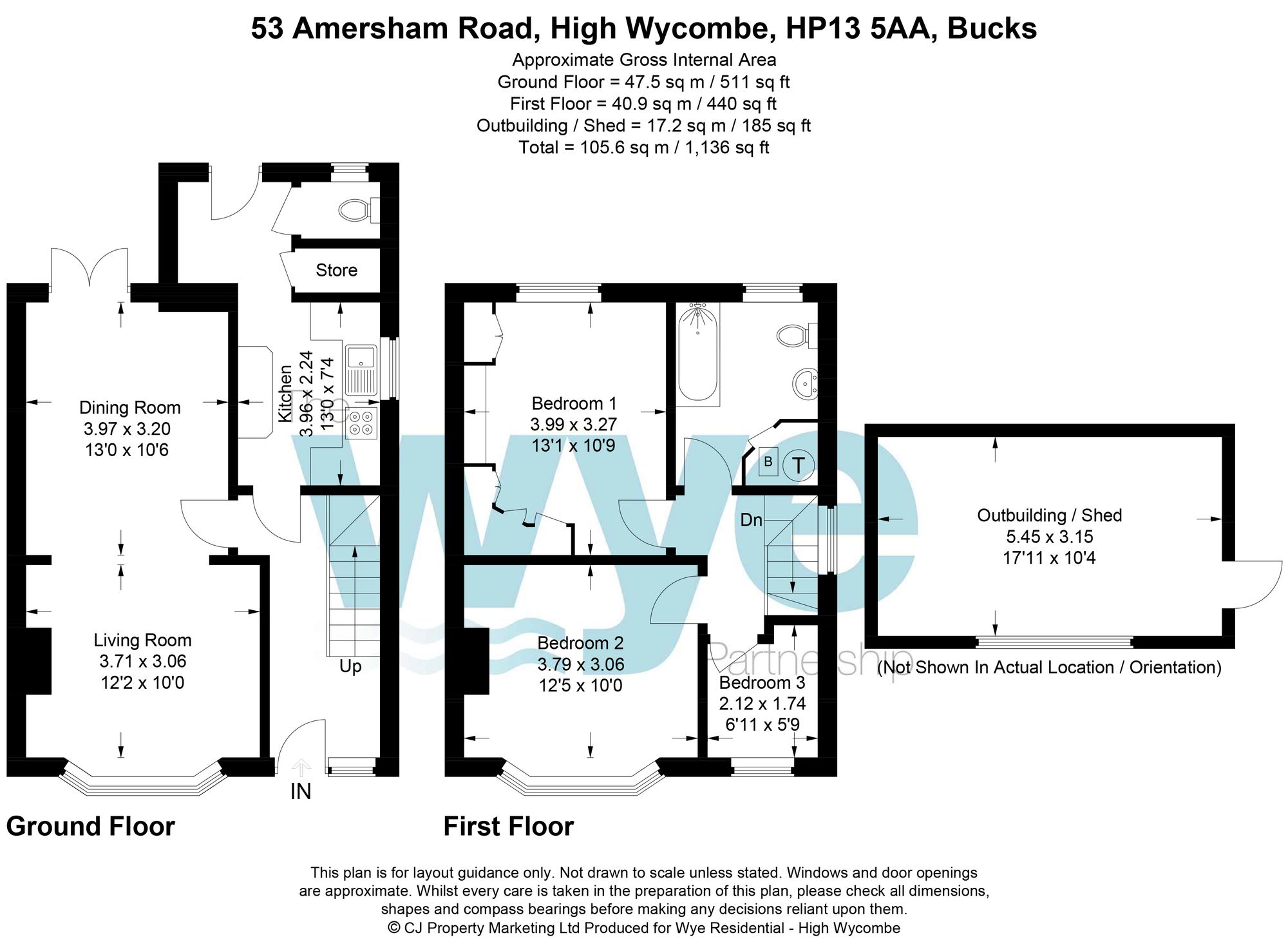 53 Amersham Road, High Wycombe floorplan