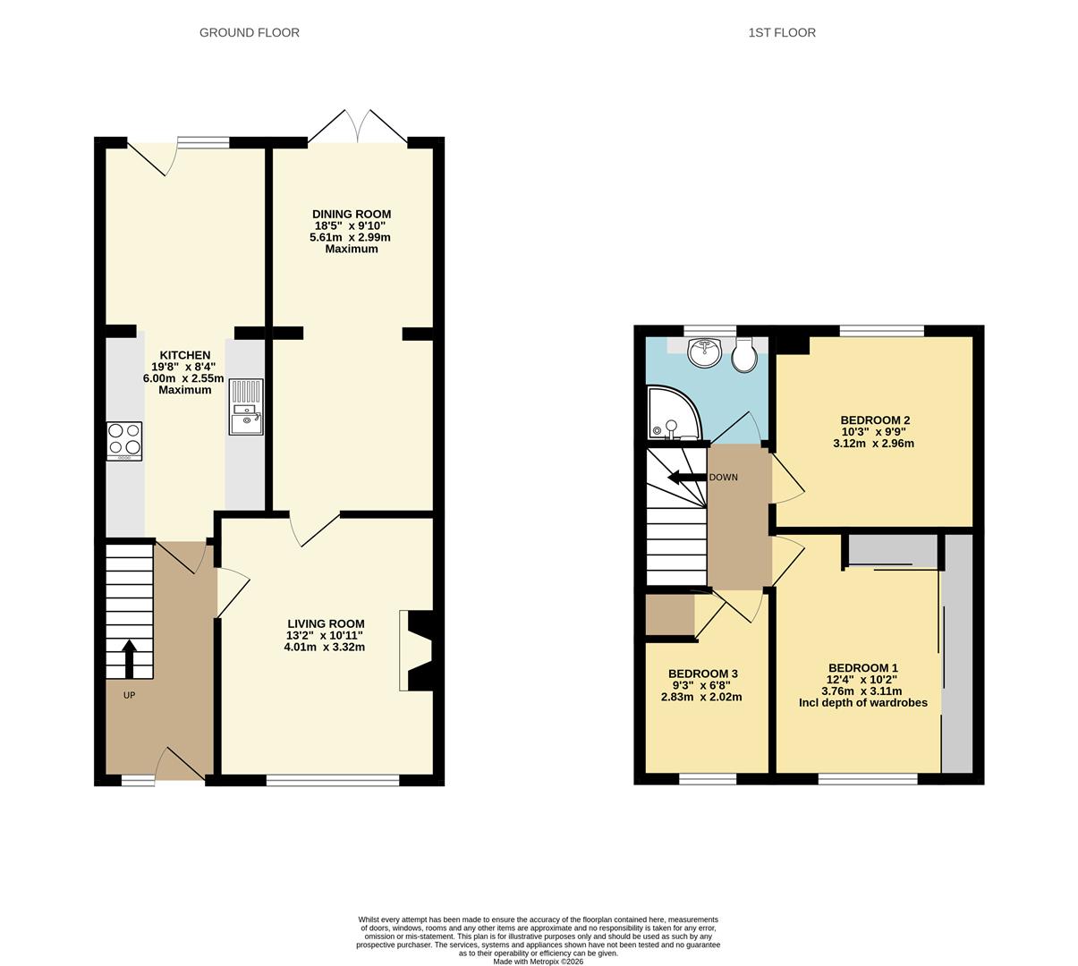 95, Wentworth Gardens, Exeter floorplan