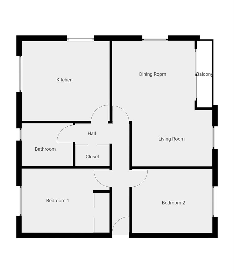 Flat 60, Richmond Road, Swansea floorplan
