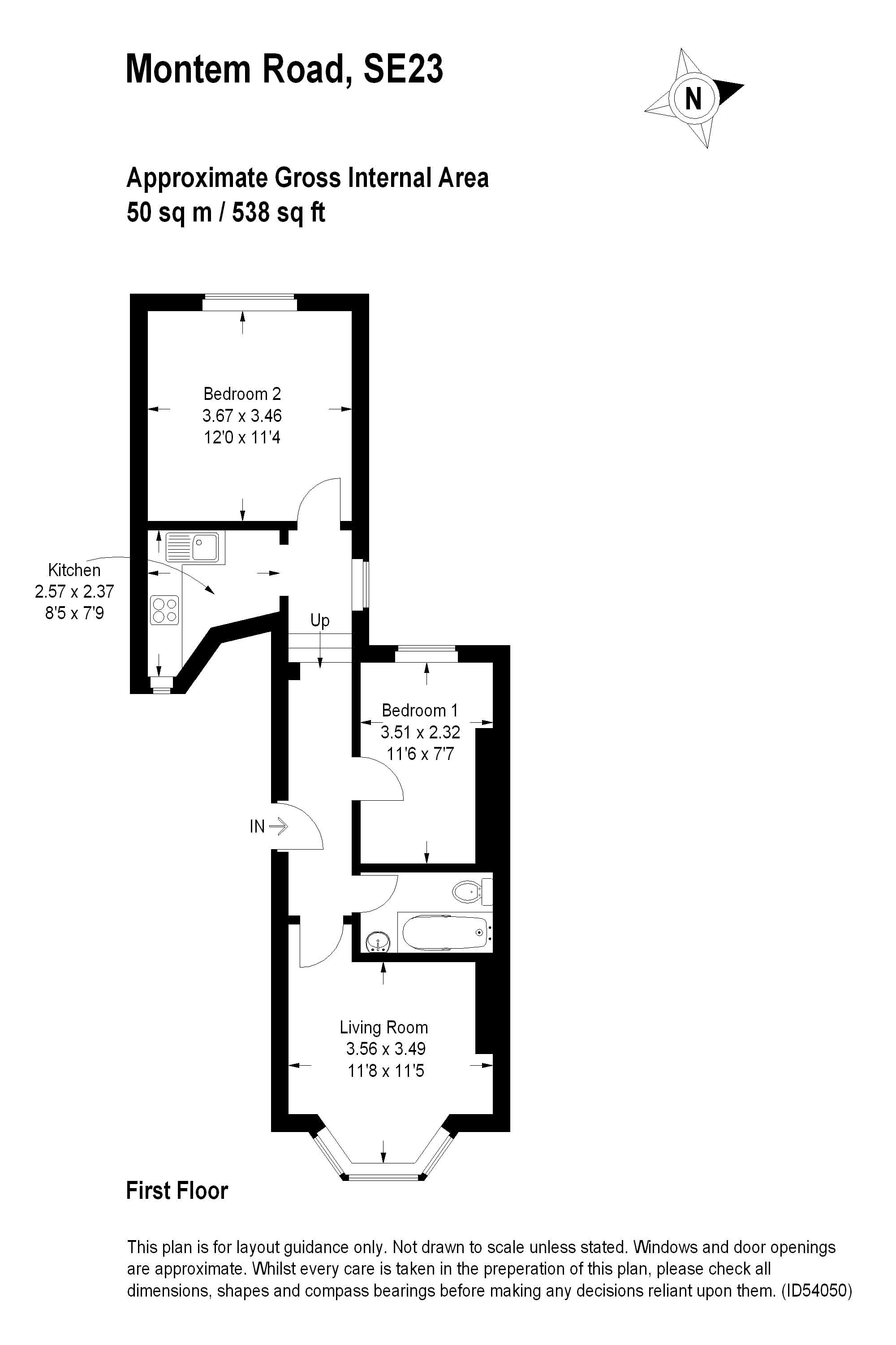 2c, Montem Road, London floorplan