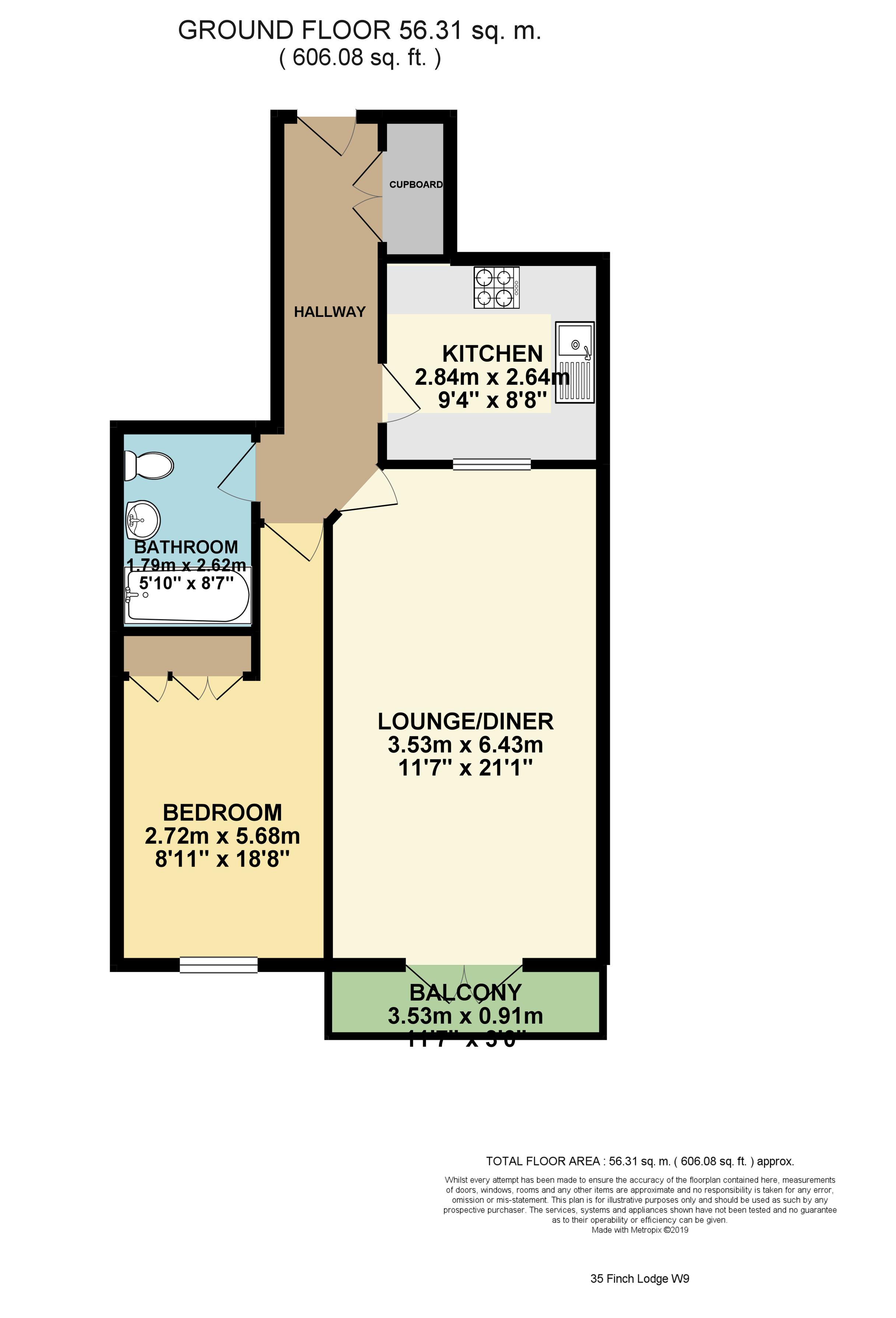 1 Bedrooms Flat to rent in Finch Lodge, Admiral Walk, Maida Vale W9