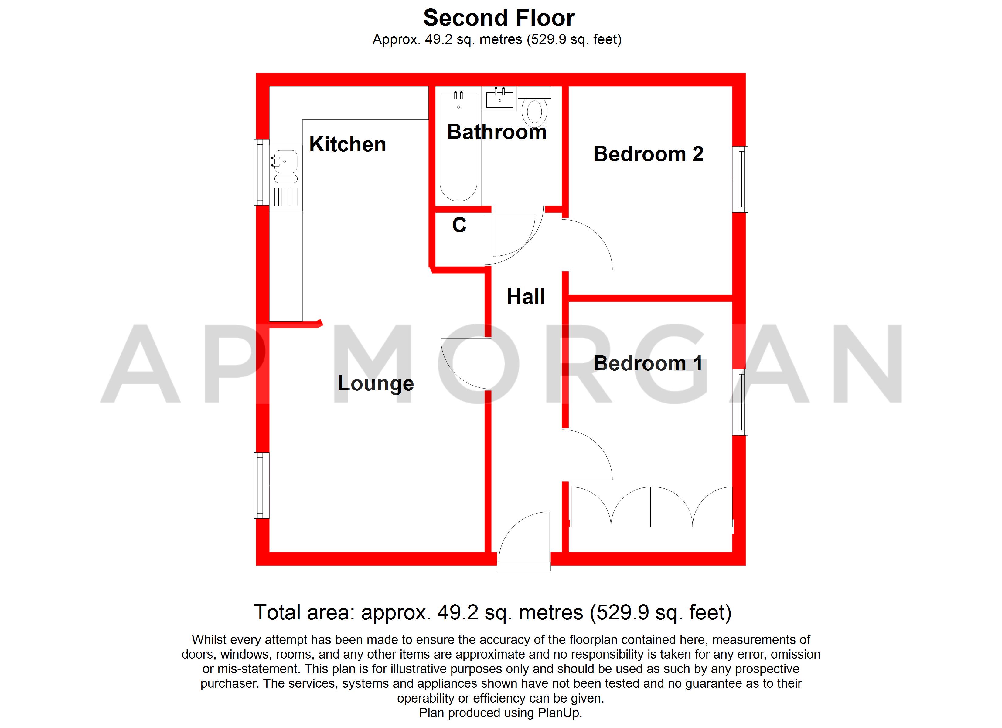 Apartment 6, Knightwood Court, 4, Tanners Way, West Midlands floorplan