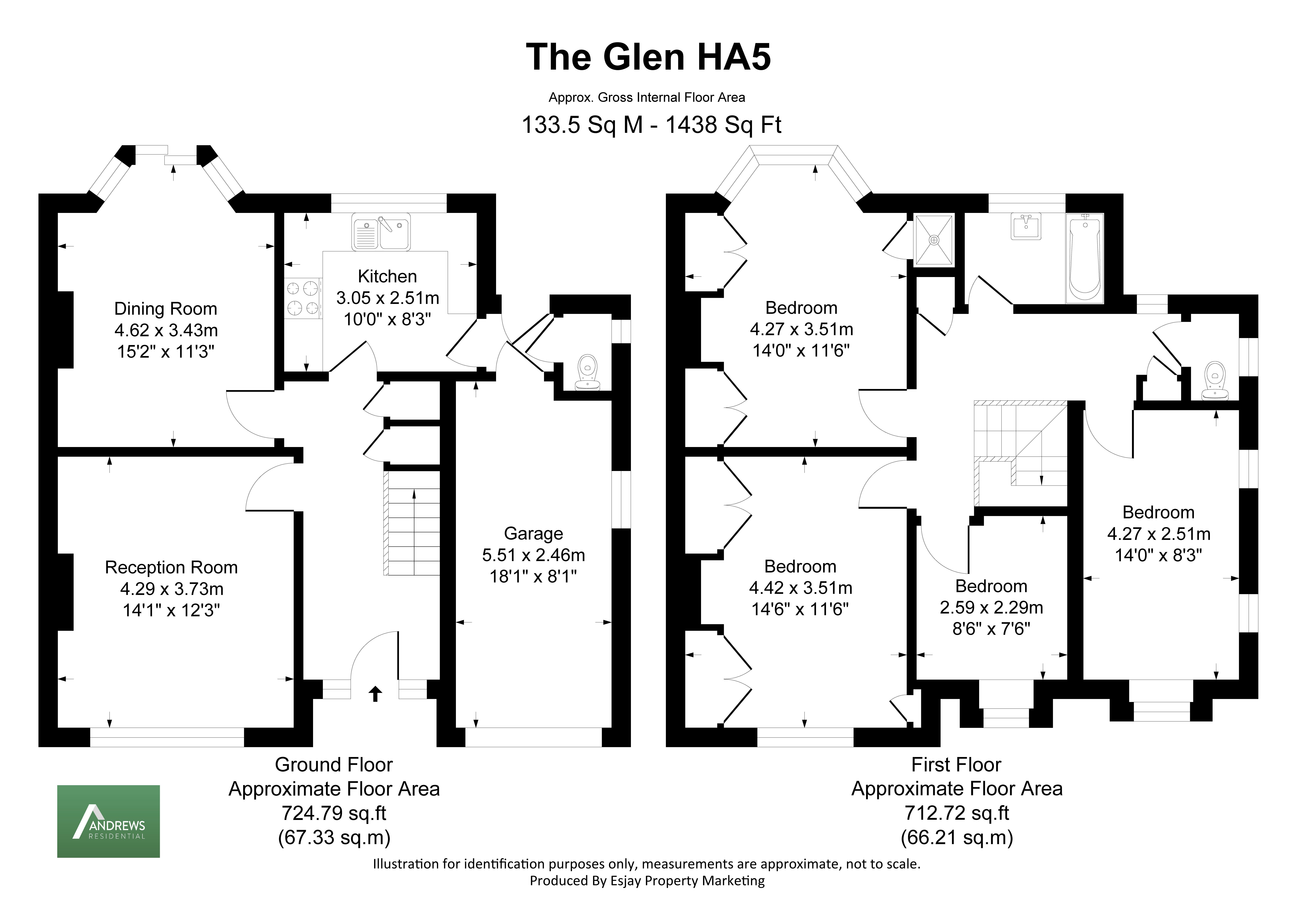 9, The Glen, Pinner floorplan
