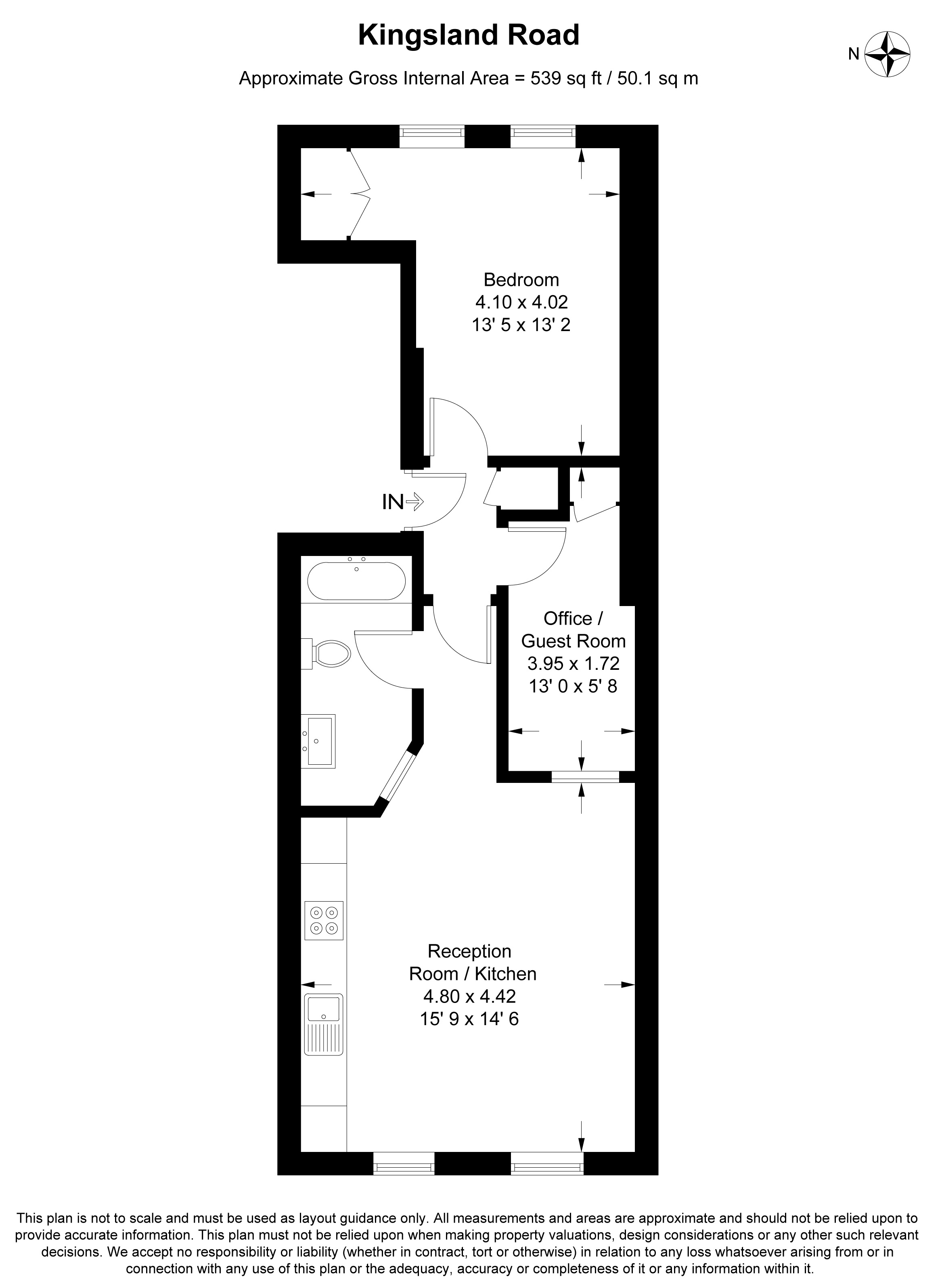 Flat 2, London, E8 floorplan