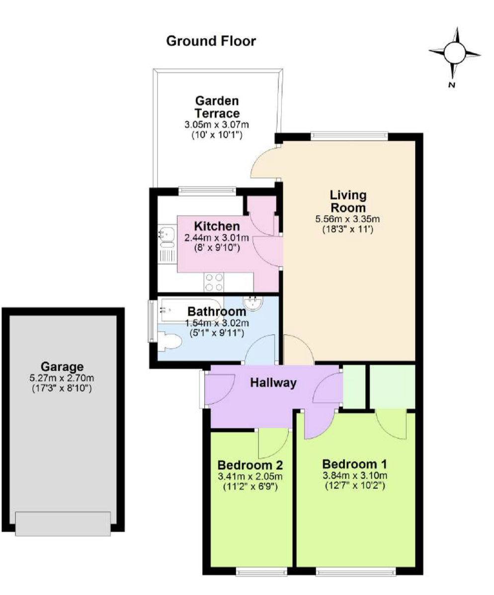 1 Wordsworth Court, Belle Vue Road, Swanage floorplan