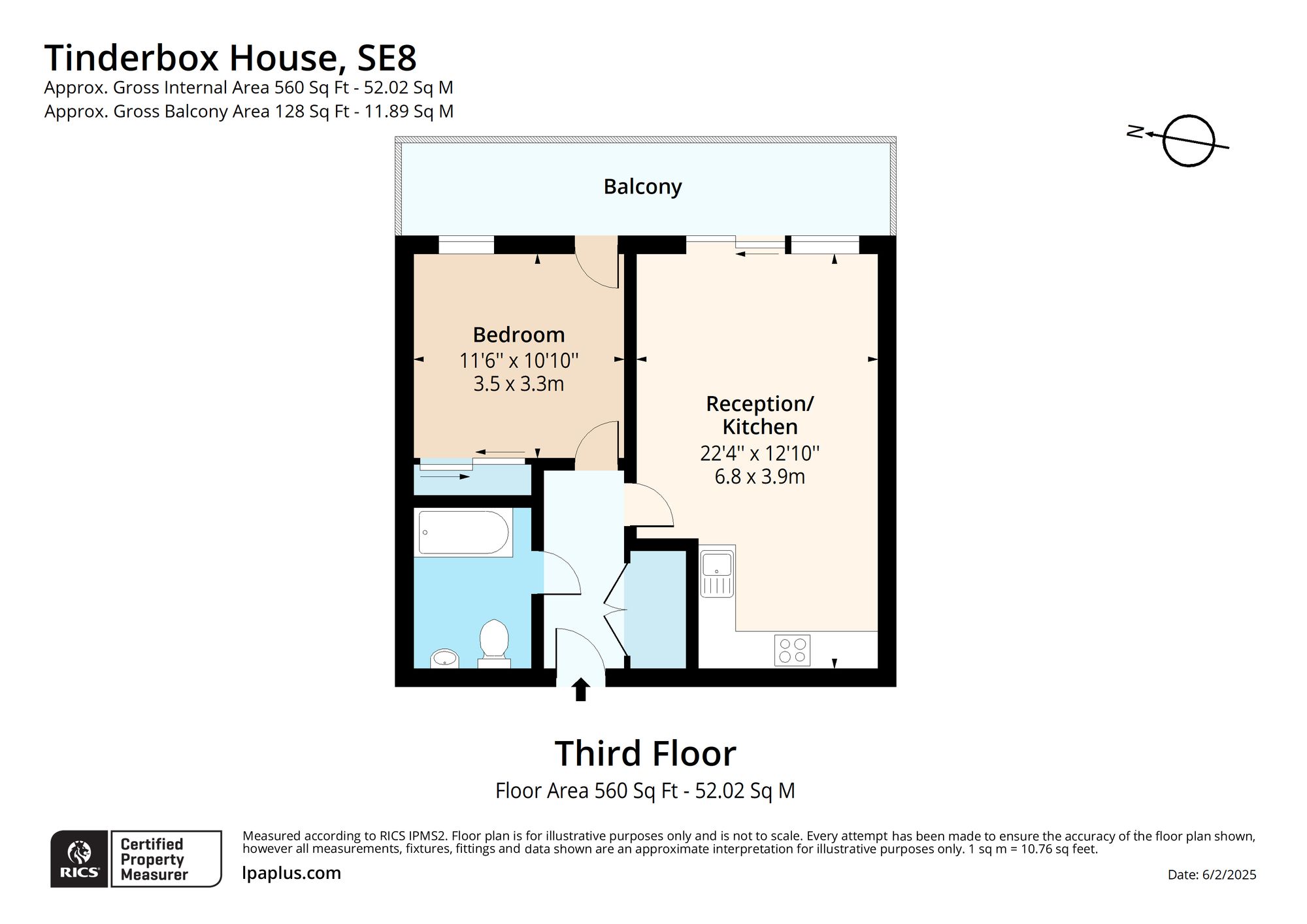 Apt 16, Tinderbox House, London floorplan