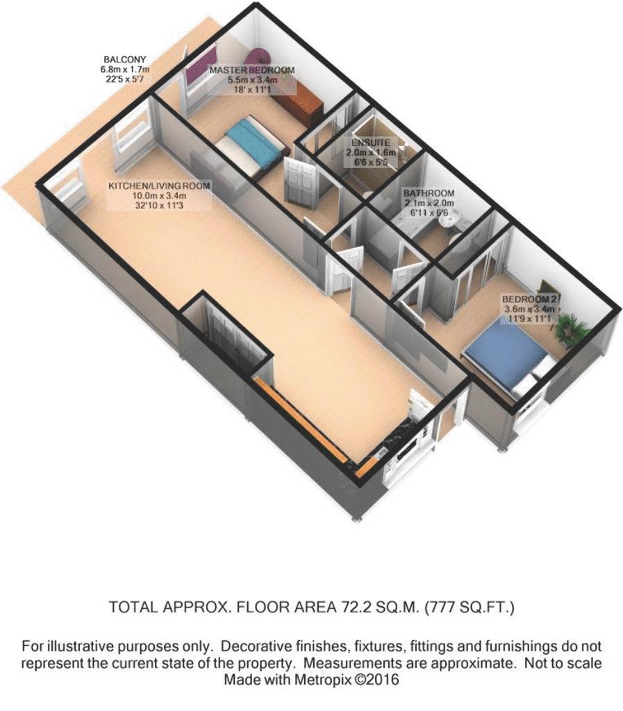 77, Vita Apartments, Croydon floorplan