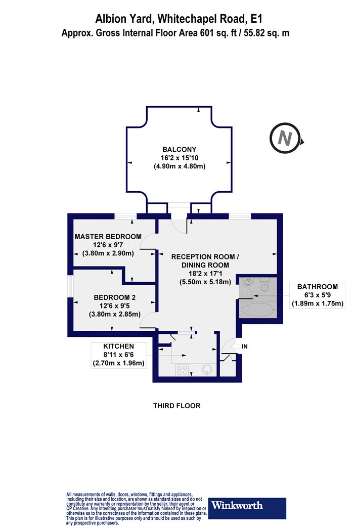17, Albion Yard, London floorplan