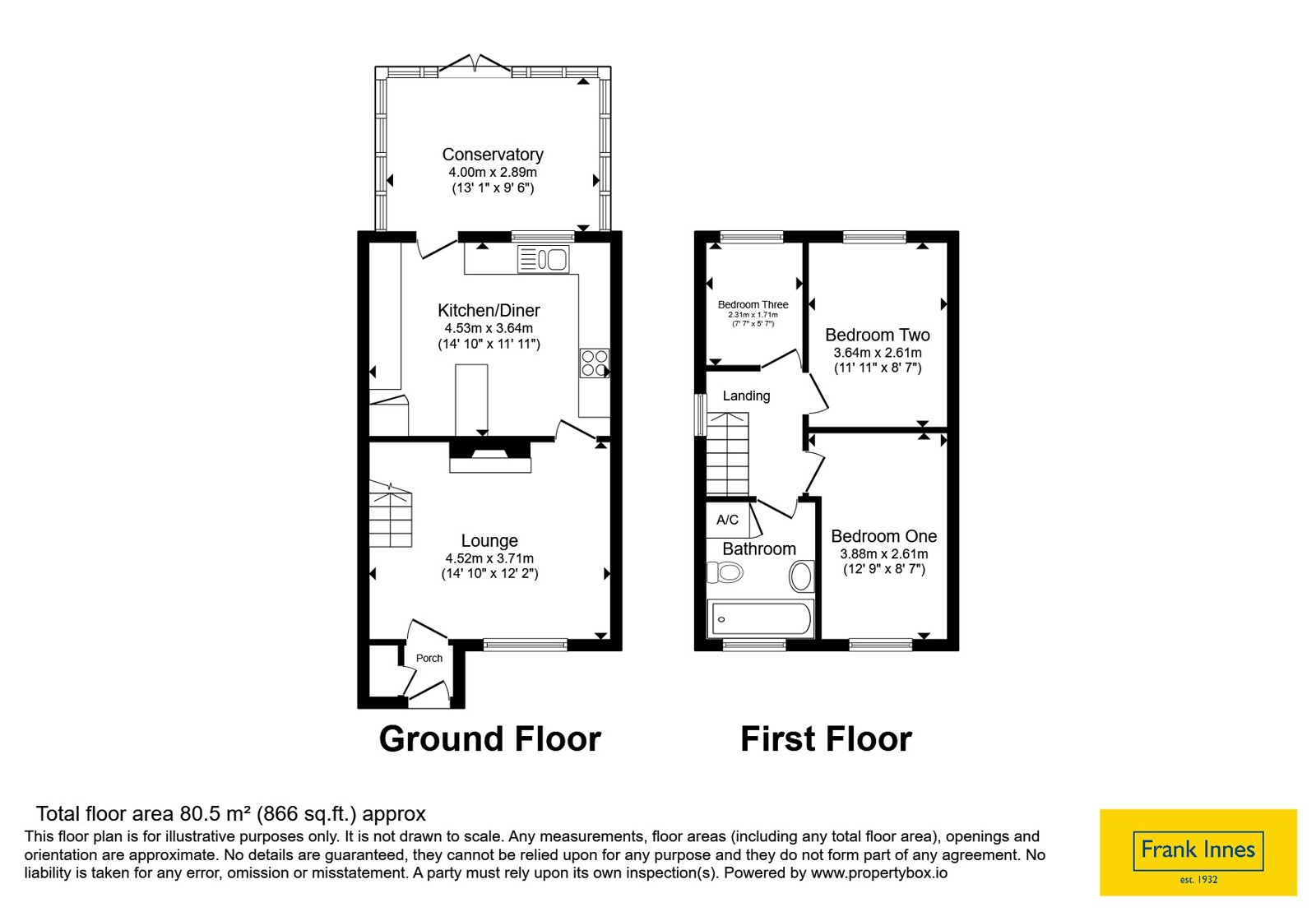 43, Long Lane, Nottinghamshire floorplan