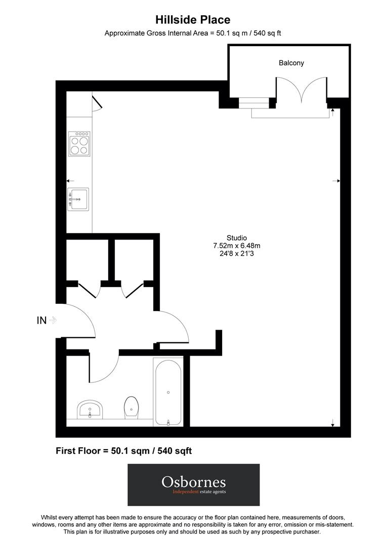 41 Hillside Place, Farnborough Road, Hampshire floorplan