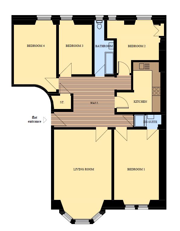 2 Bedrooms Flat to rent in Strathearn Road, Grange, Edinburgh EH9