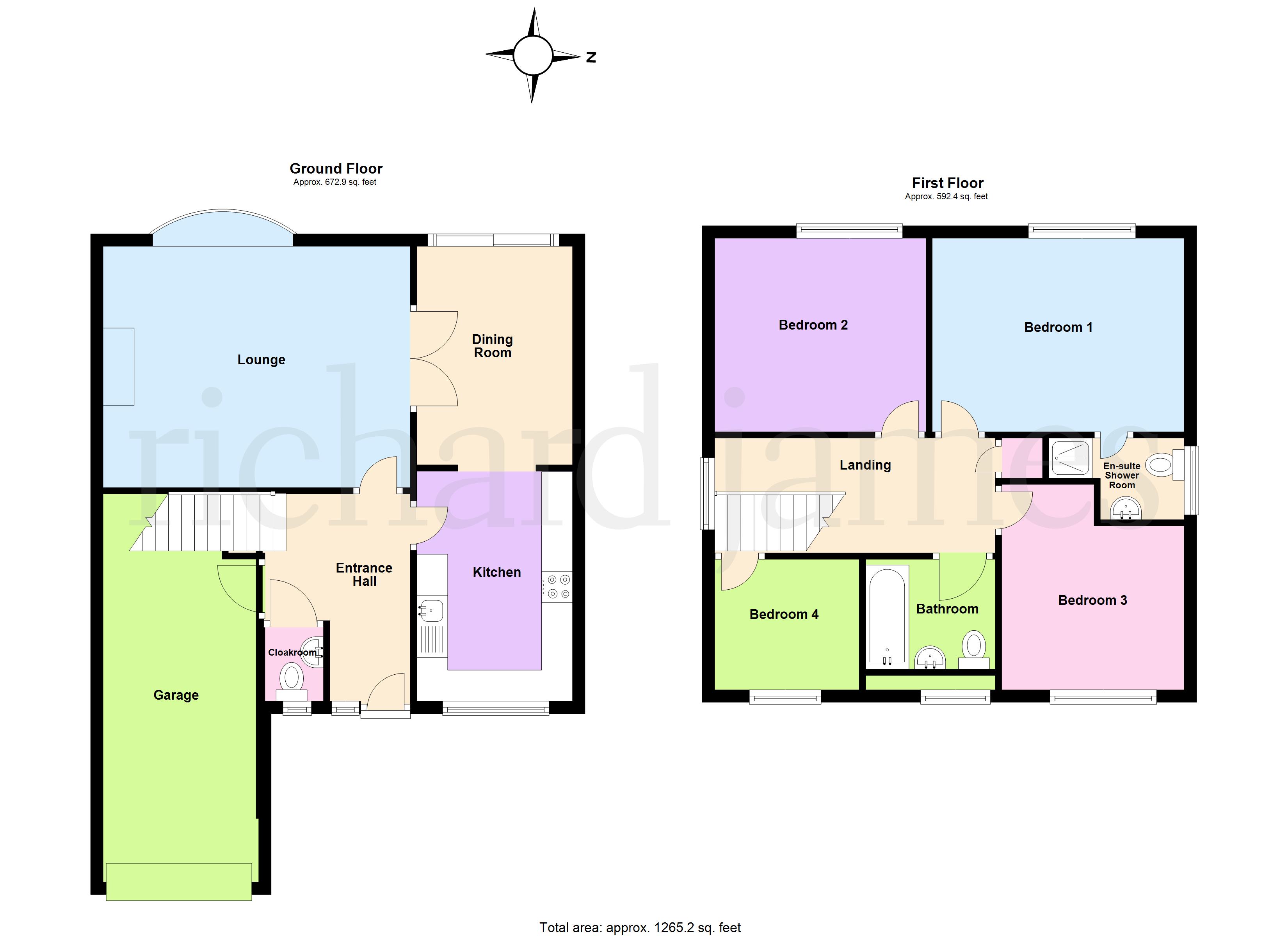 20, Wye Close, Wellingborough floorplan