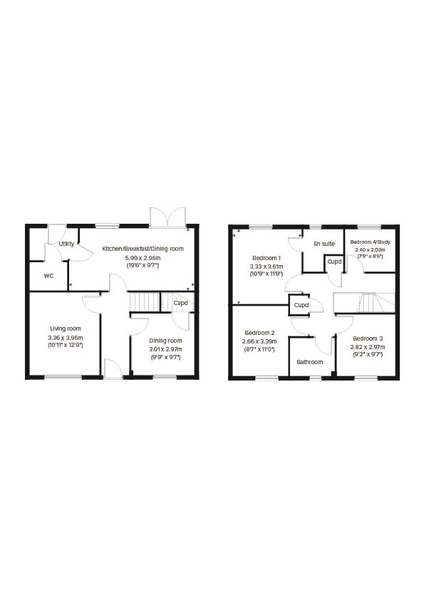 Plot 164 Chedworth Corner,, Plot 164, Chedworth Corner, Mill Gardens, Cullompton floorplan