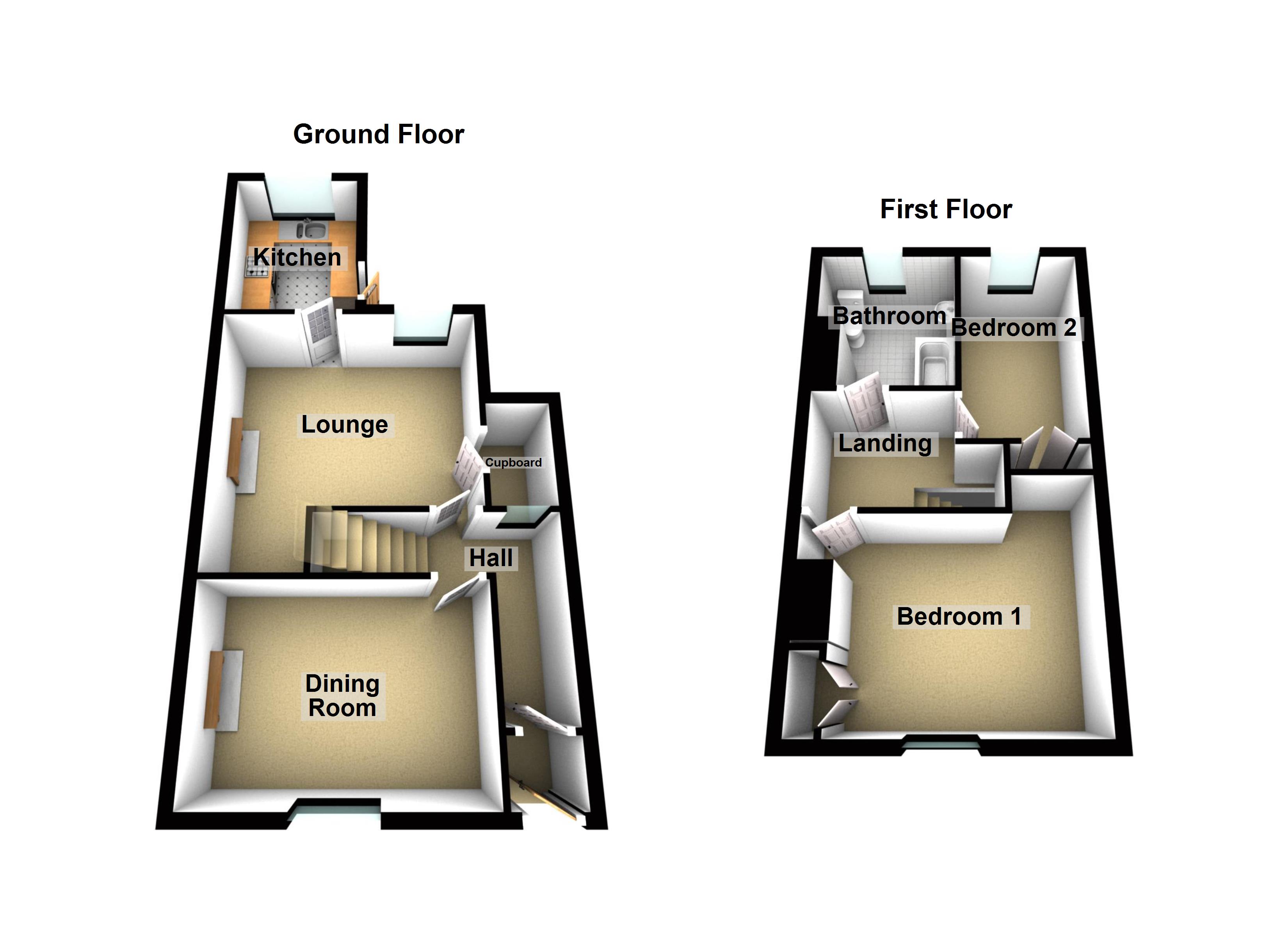 2 Bedrooms Terraced house for sale in South Row, Barrow-In-Furness LA13