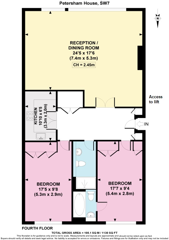 Flat 30,, Petersham House, London floorplan