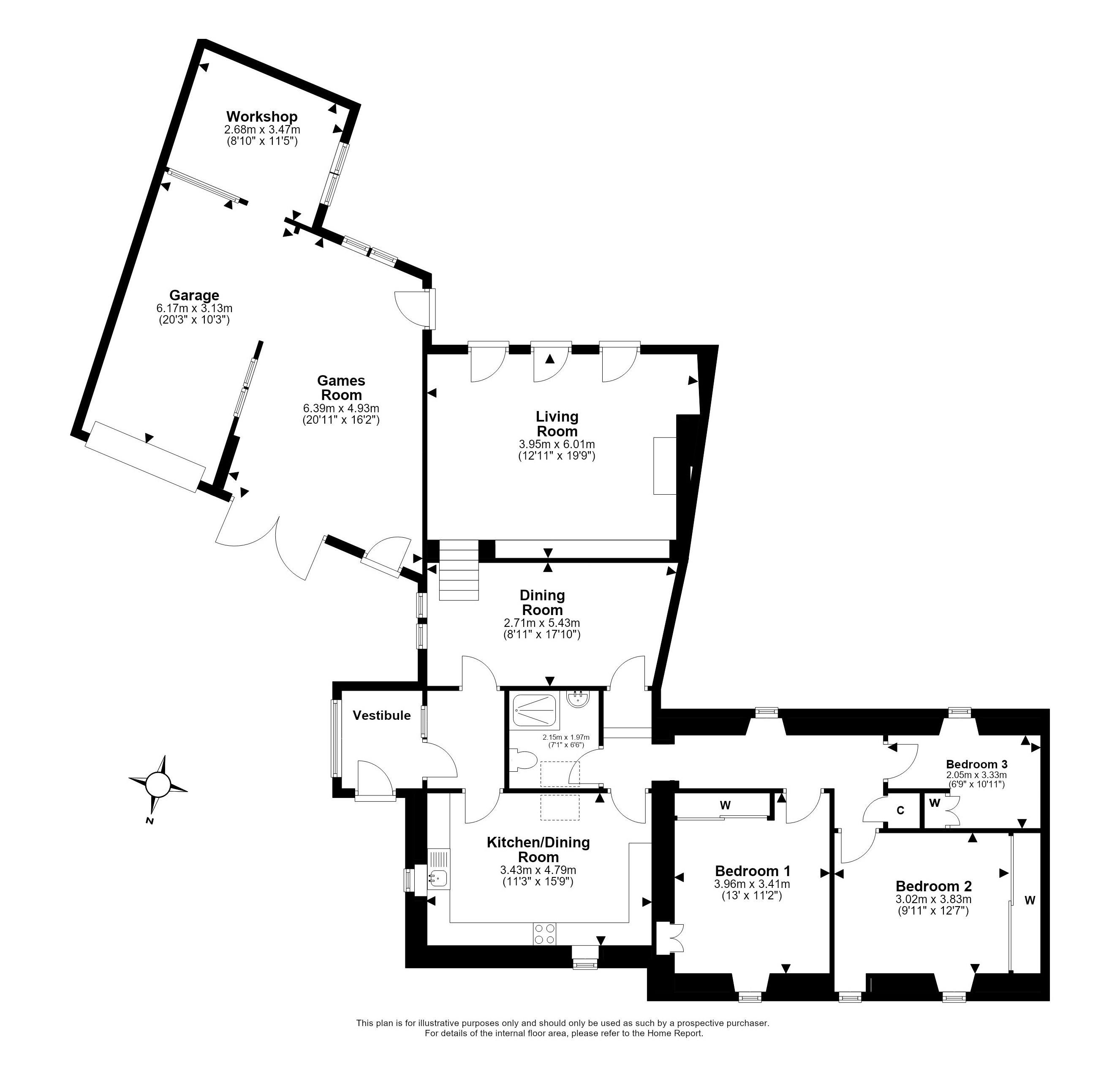 56, Bridge Street, Newbridge, Edinburgh floorplan