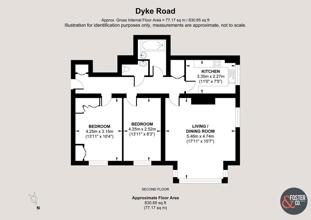 8 Prestonville Court, Dyke Road, Brighton floorplan