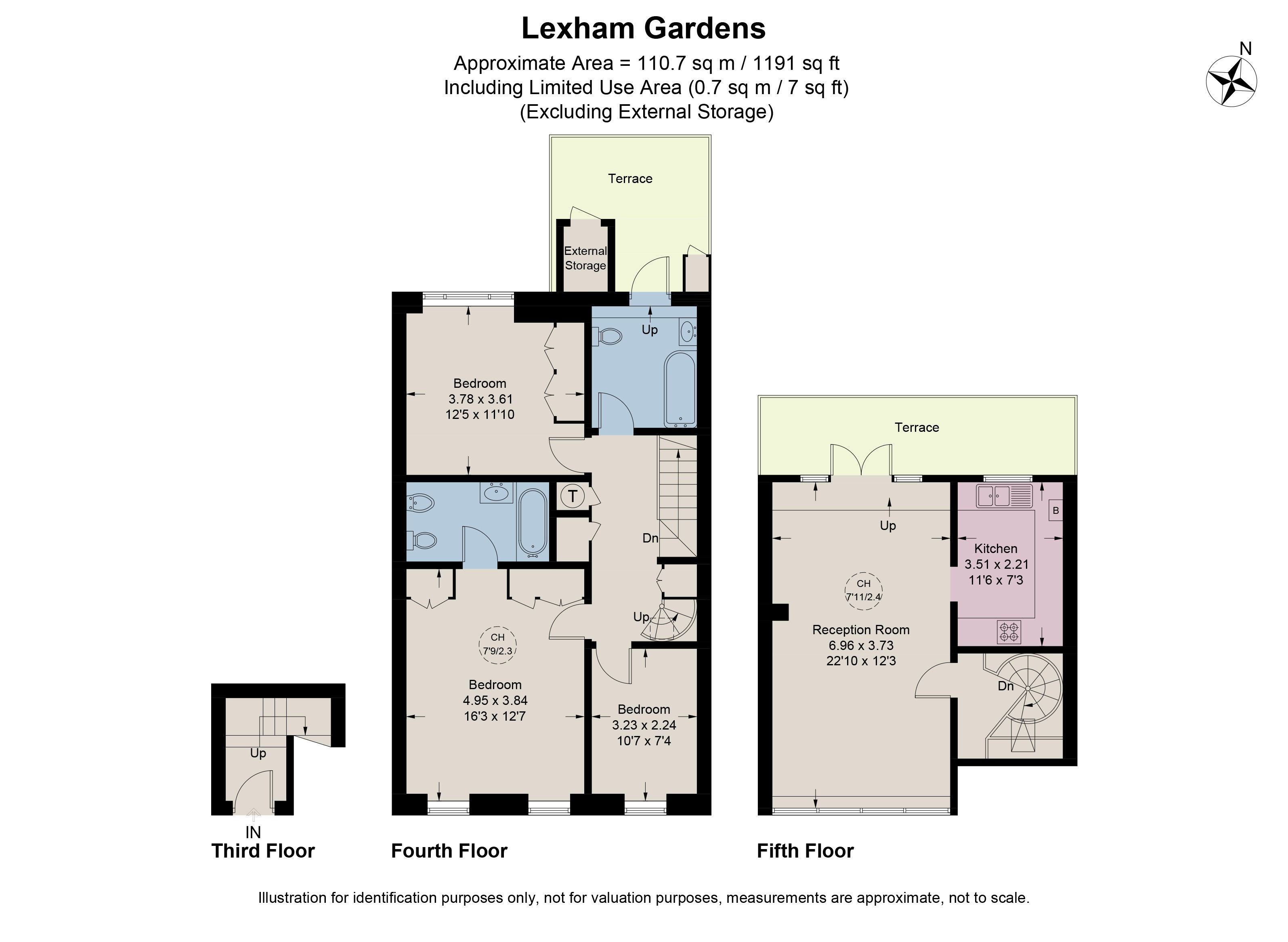 Flat 6, 102, Lexham Gardens, London floorplan
