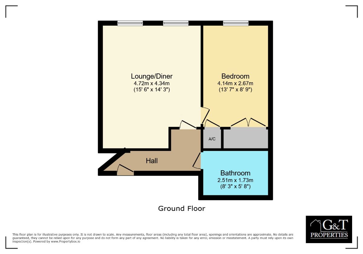 42 Bourne Hall, Dudley floorplan
