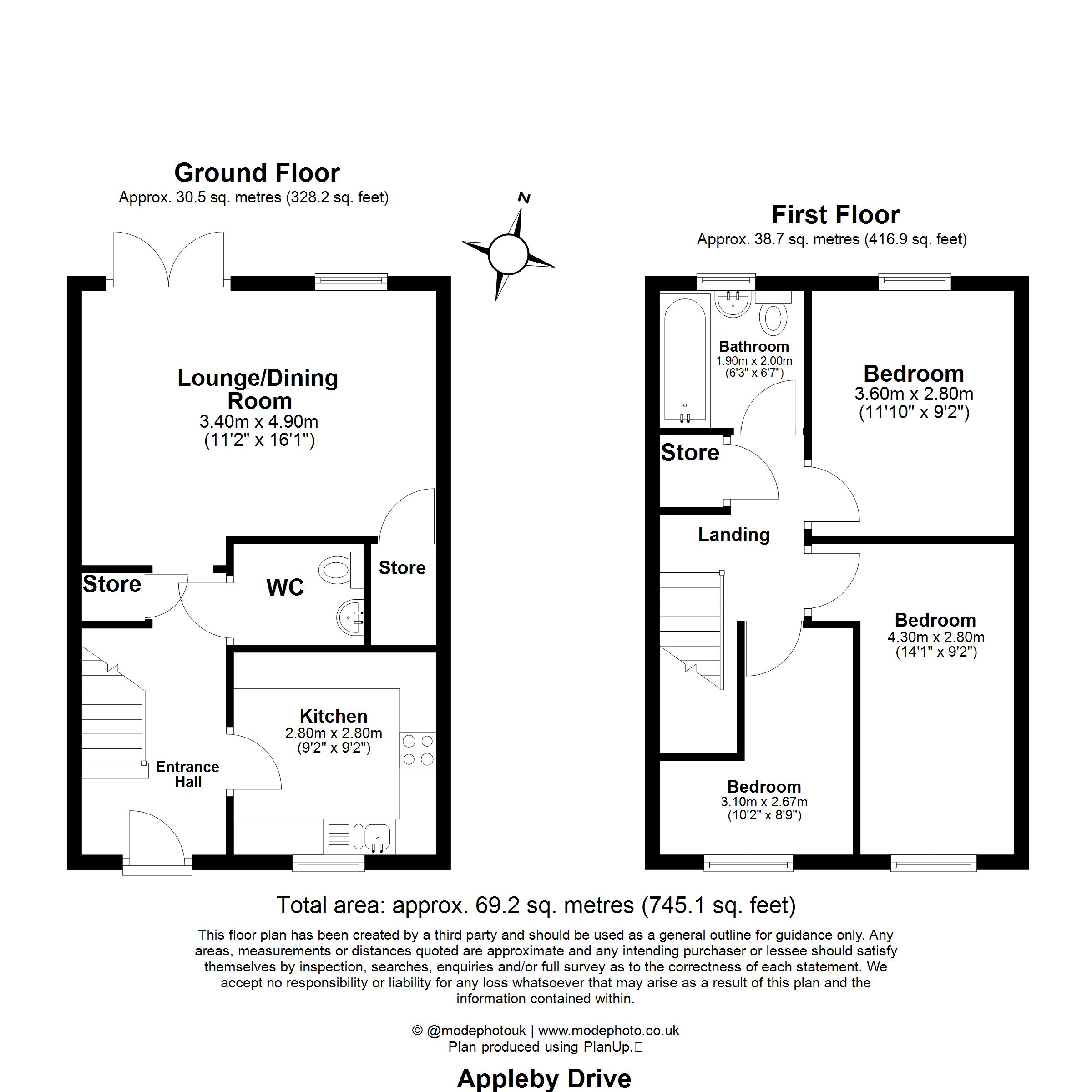 21, Appleby Drive, Romford floorplan