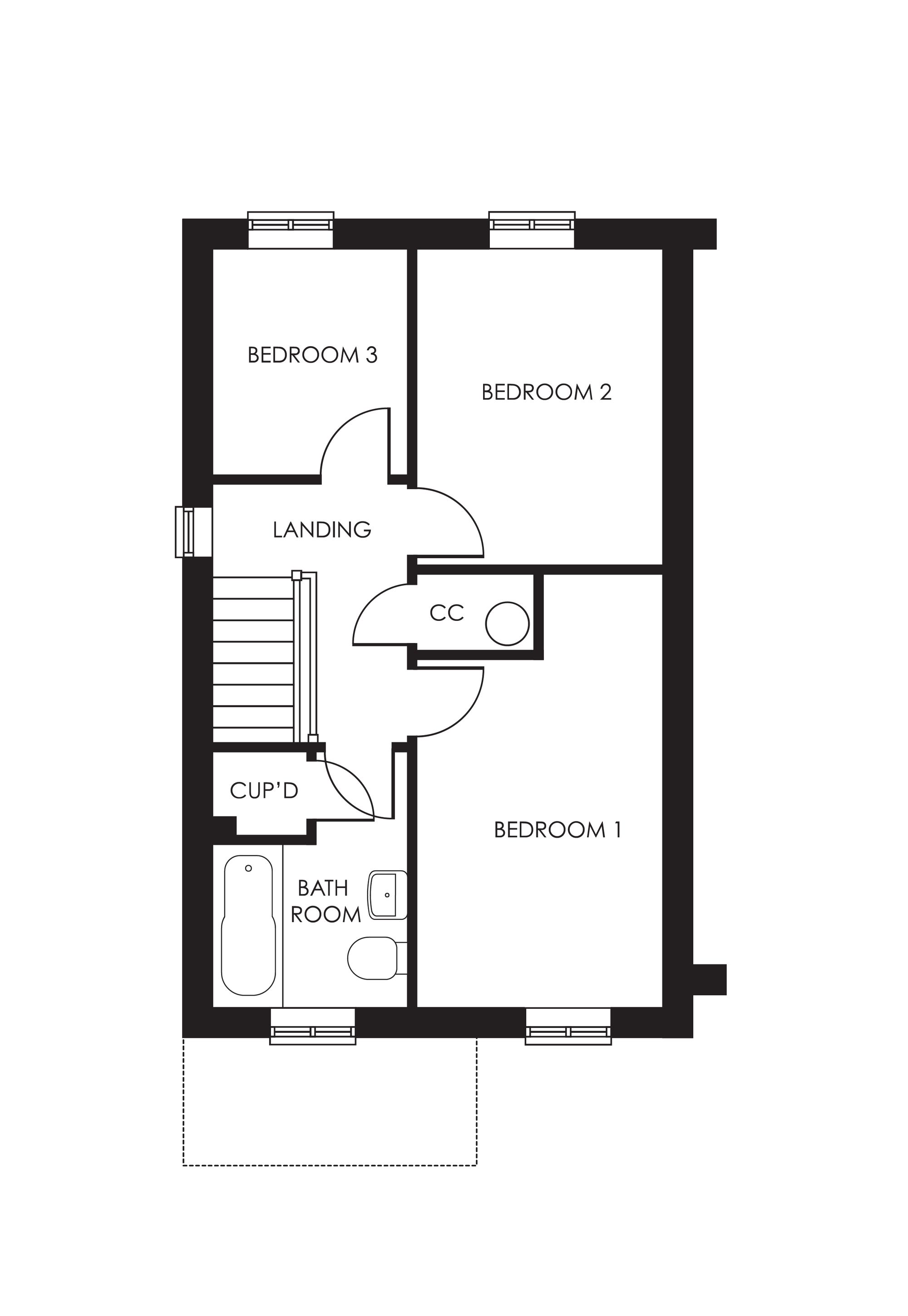 Stanton Mucklestone Wood Lane, Staffordshire floorplan
