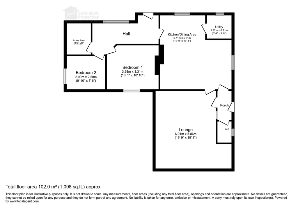 21, Primrose Lane, Yeovil floorplan