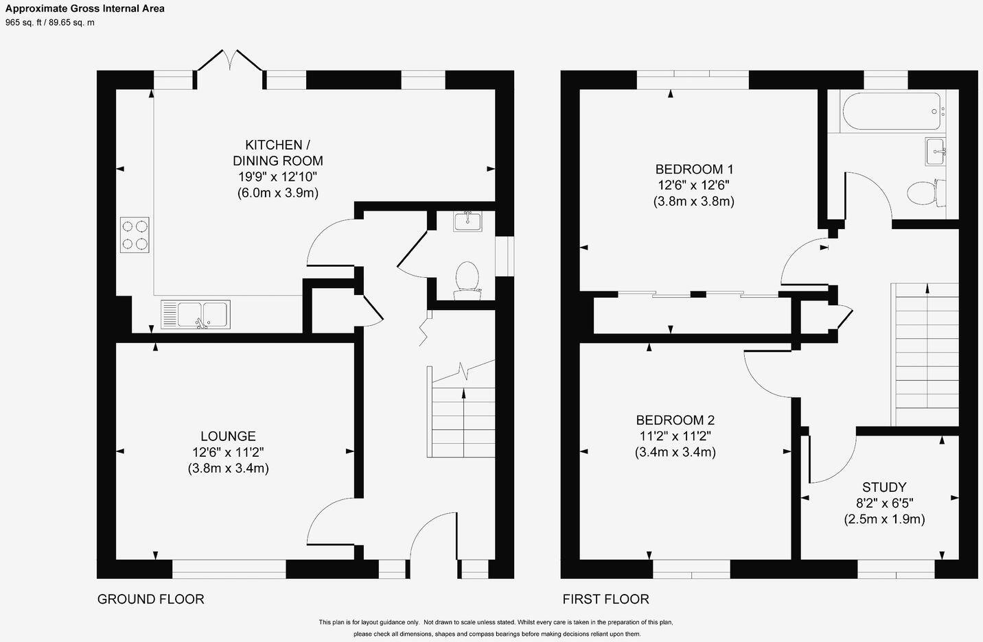 2, Paddock Grove, Effingham floorplan