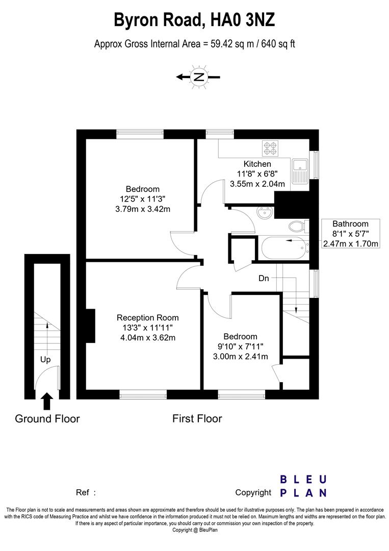 3 Keats Court, Byron Road, Wembley floorplan