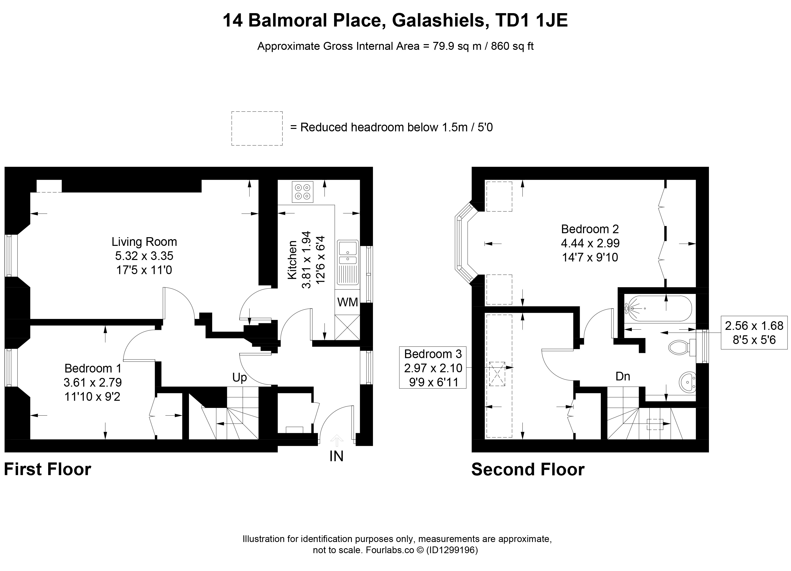14, Balmoral Place, Galashiels floorplan