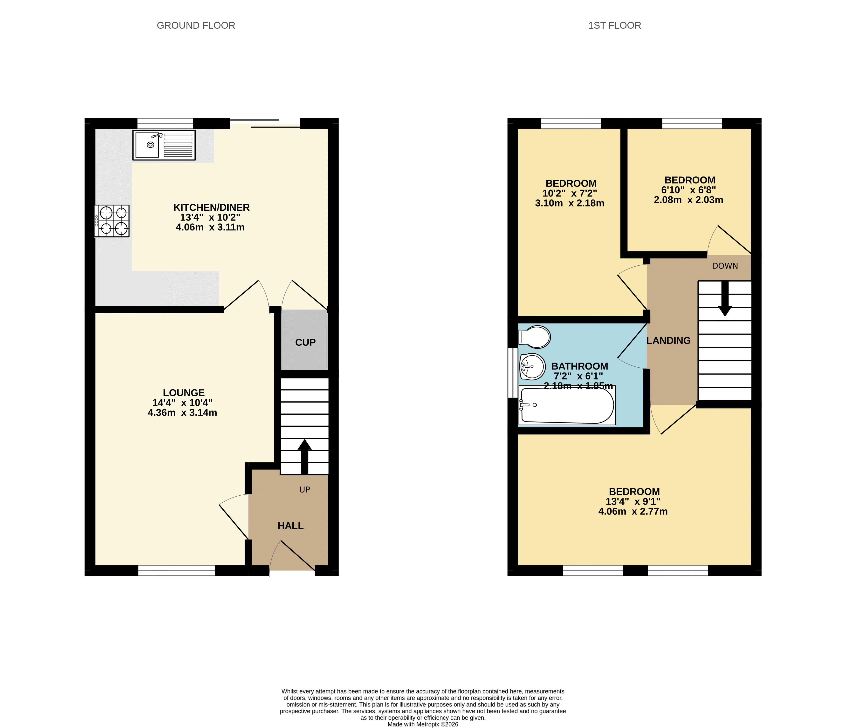 34, Rose Walk, Scunthorpe floorplan