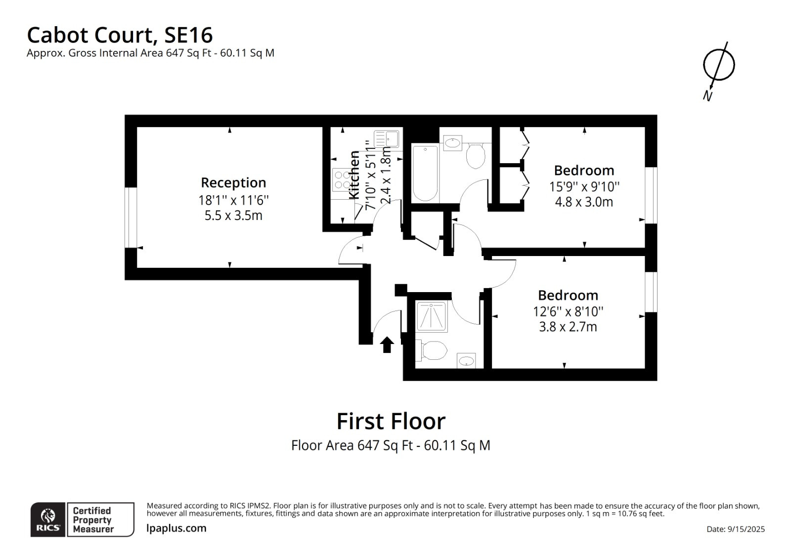 Worgan Street, London floorplan