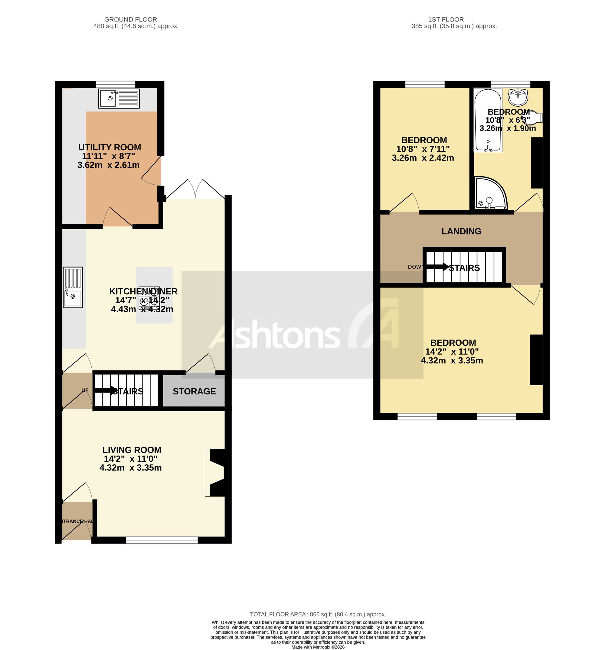 14 Patterdale Road, Leigh floorplan