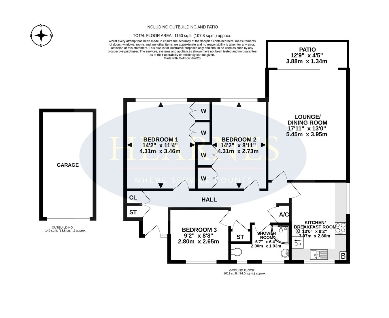 36 Wivenhoe House, Fairways, Ferndown floorplan