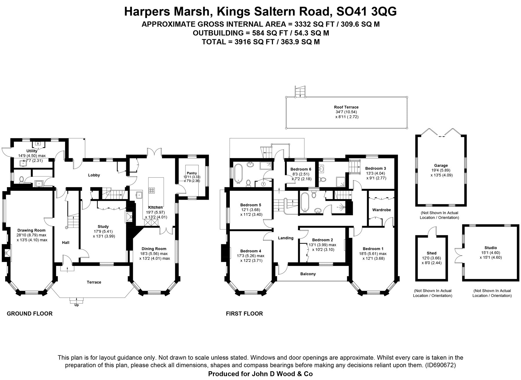 Kings Saltern Road, Lymington, Hampshire SO41, 6 bedroom detached house