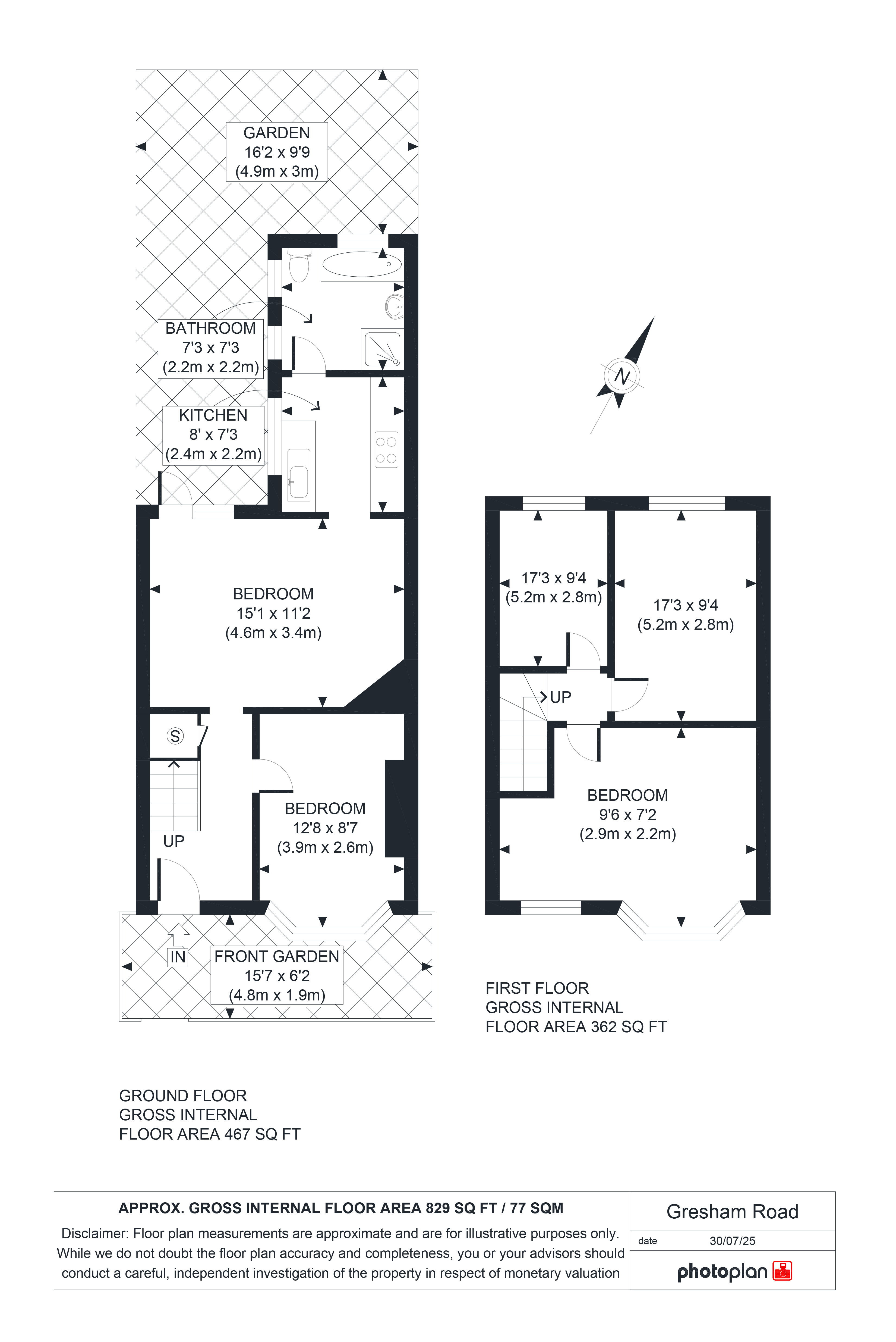 59, Gresham Road, London floorplan