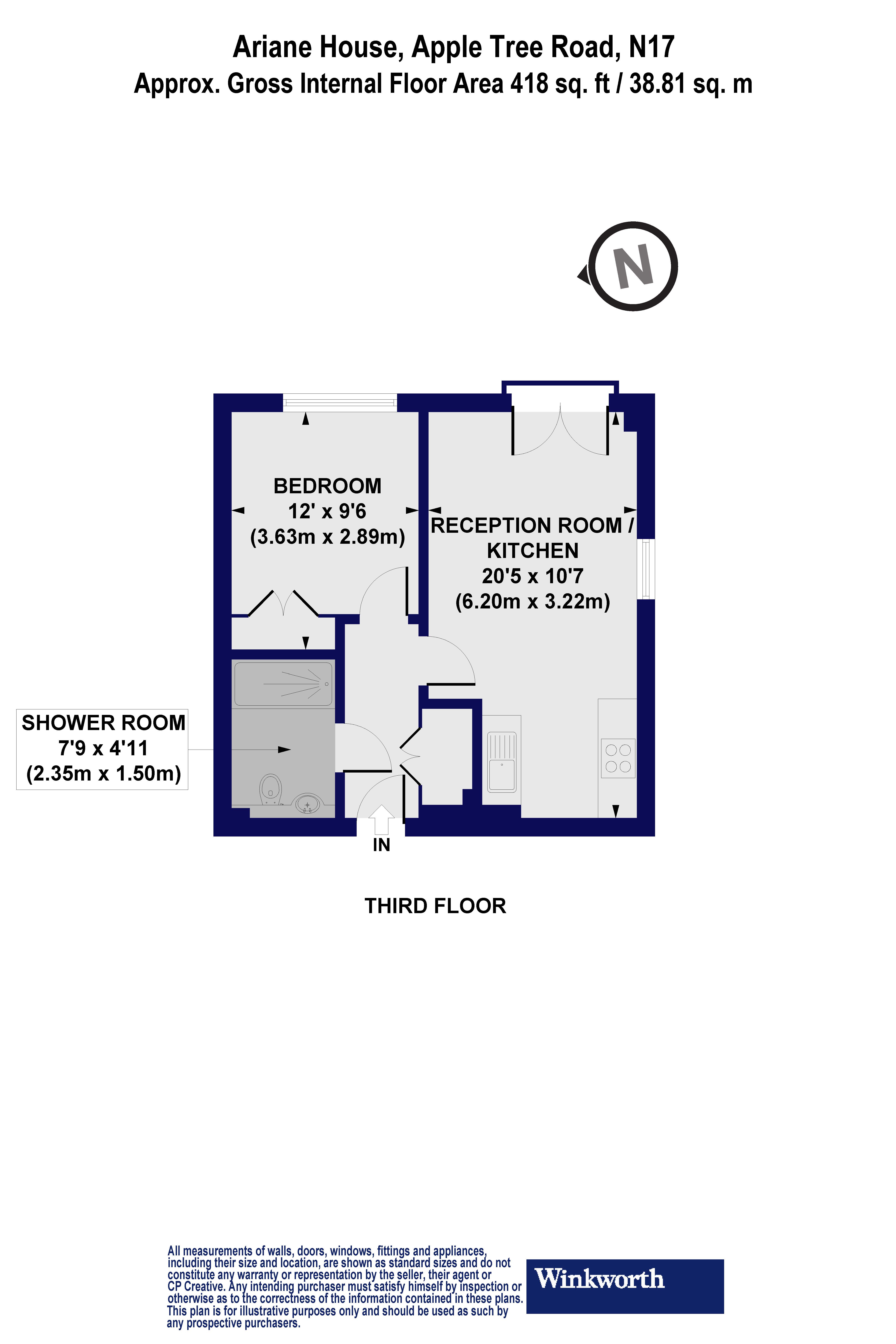 1 bed flat for sale in Apple Tree Road, London N17 68510761 Zoopla