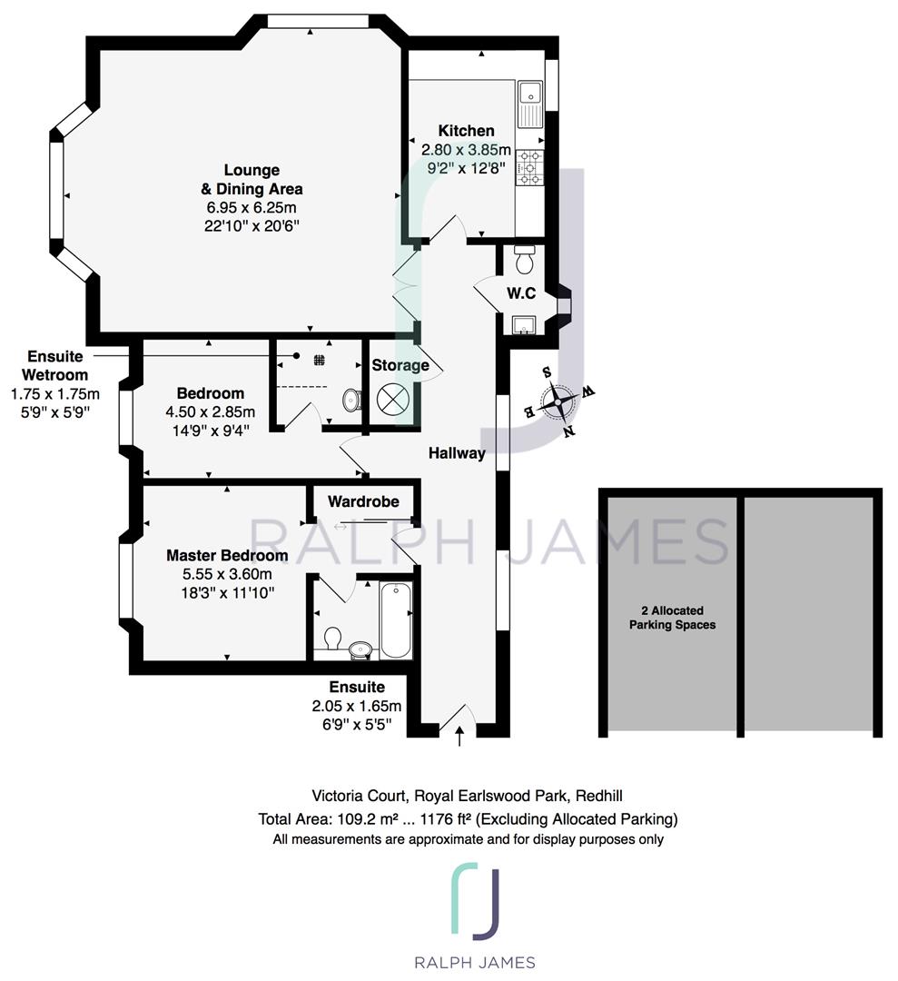 2 Bedrooms Flat to rent in Royal Earlswood Park, Redhill RH1