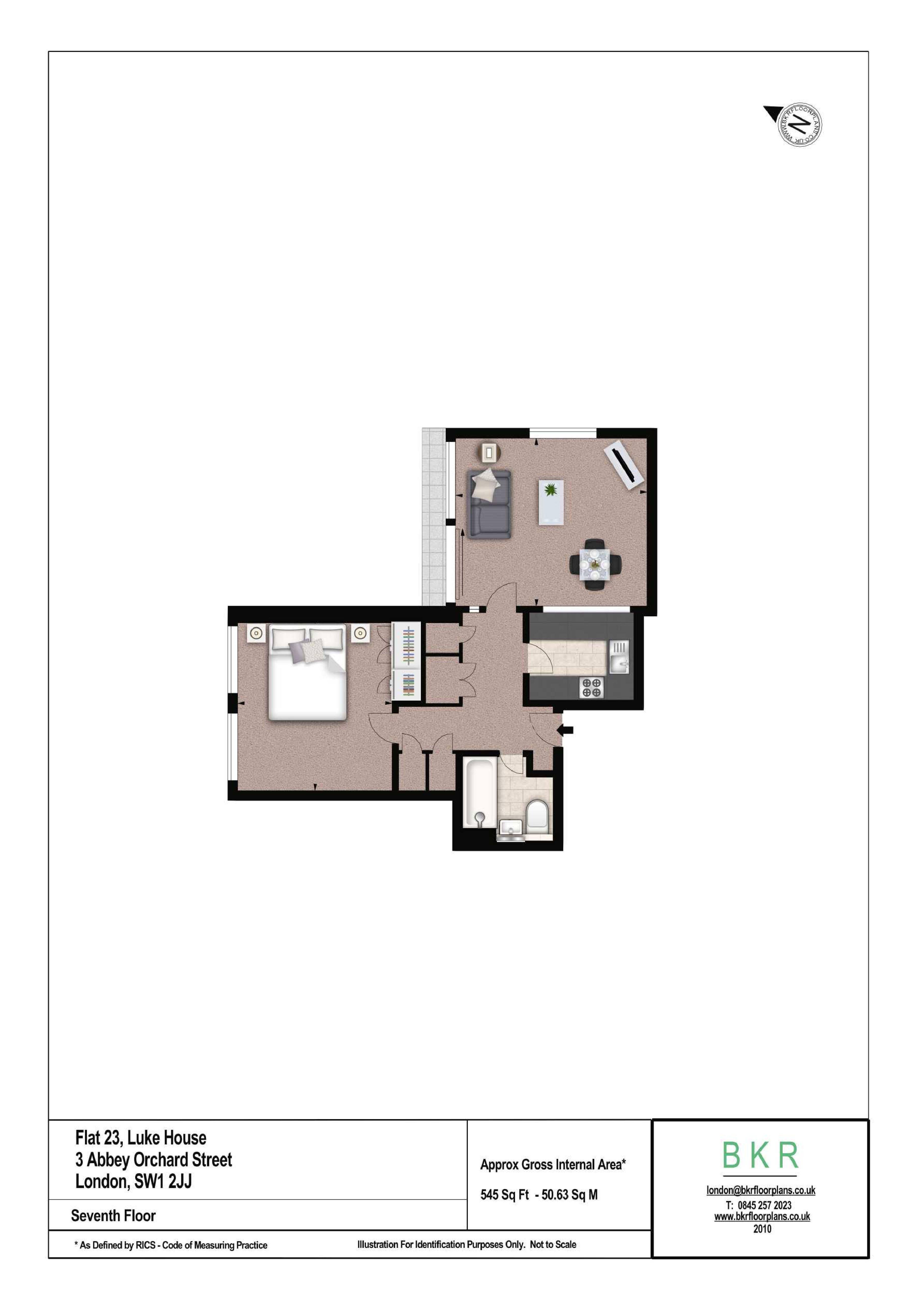 1 Bedrooms Flat to rent in Abbey Orchard Street, London SW1P