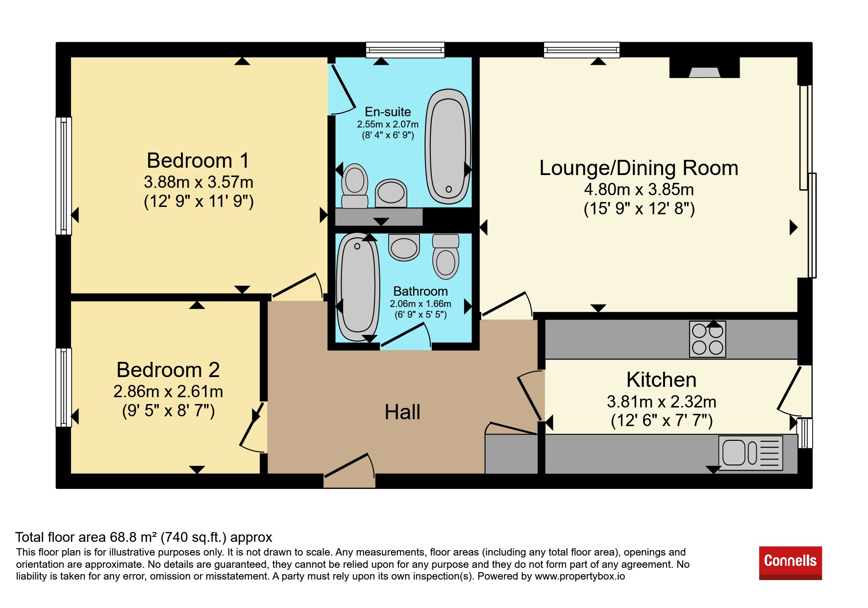 1, Ormond Lodge, Cleveland Road, Paignton floorplan