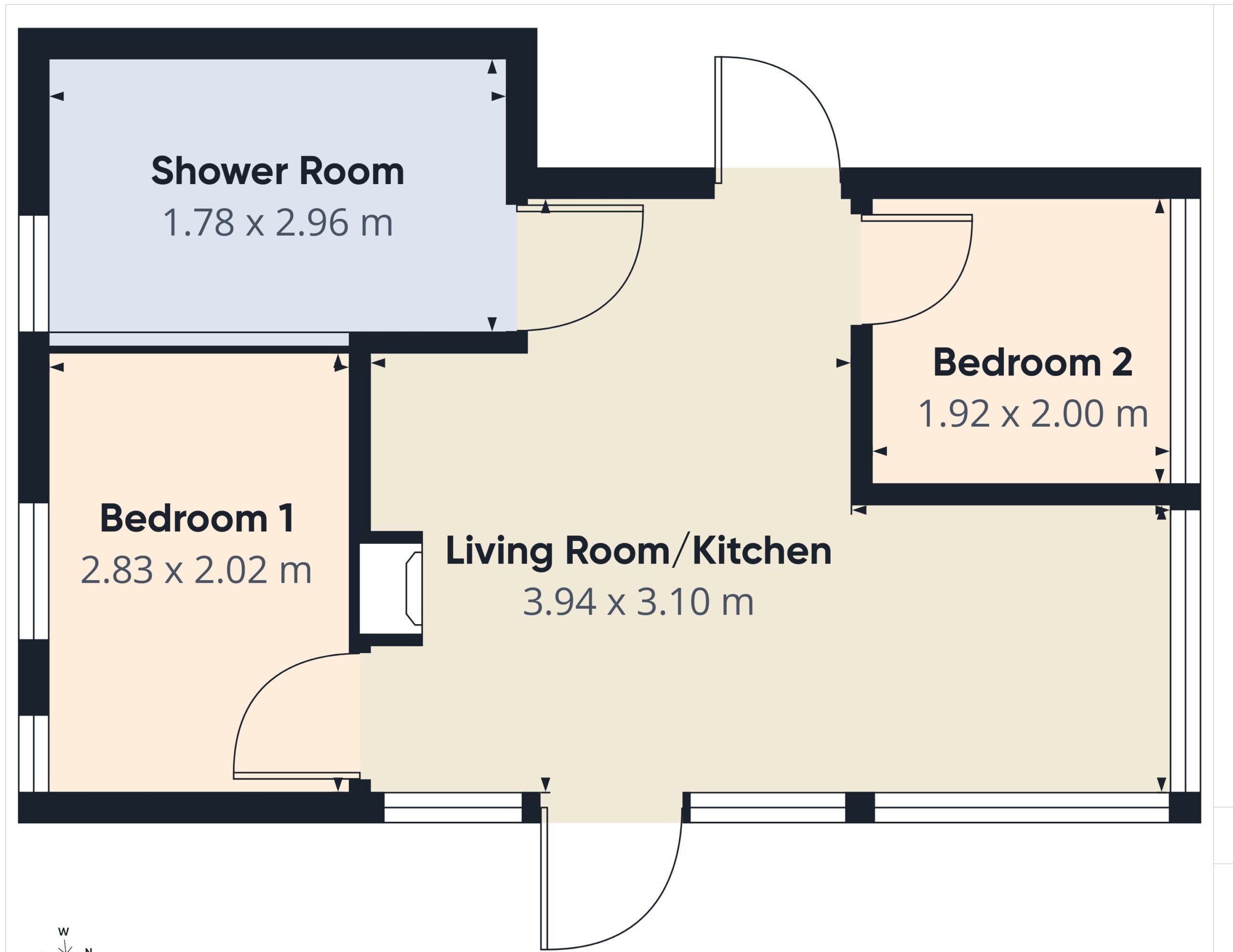 Fyne, 4 Loch Aweside Cabins, Dalavich floorplan