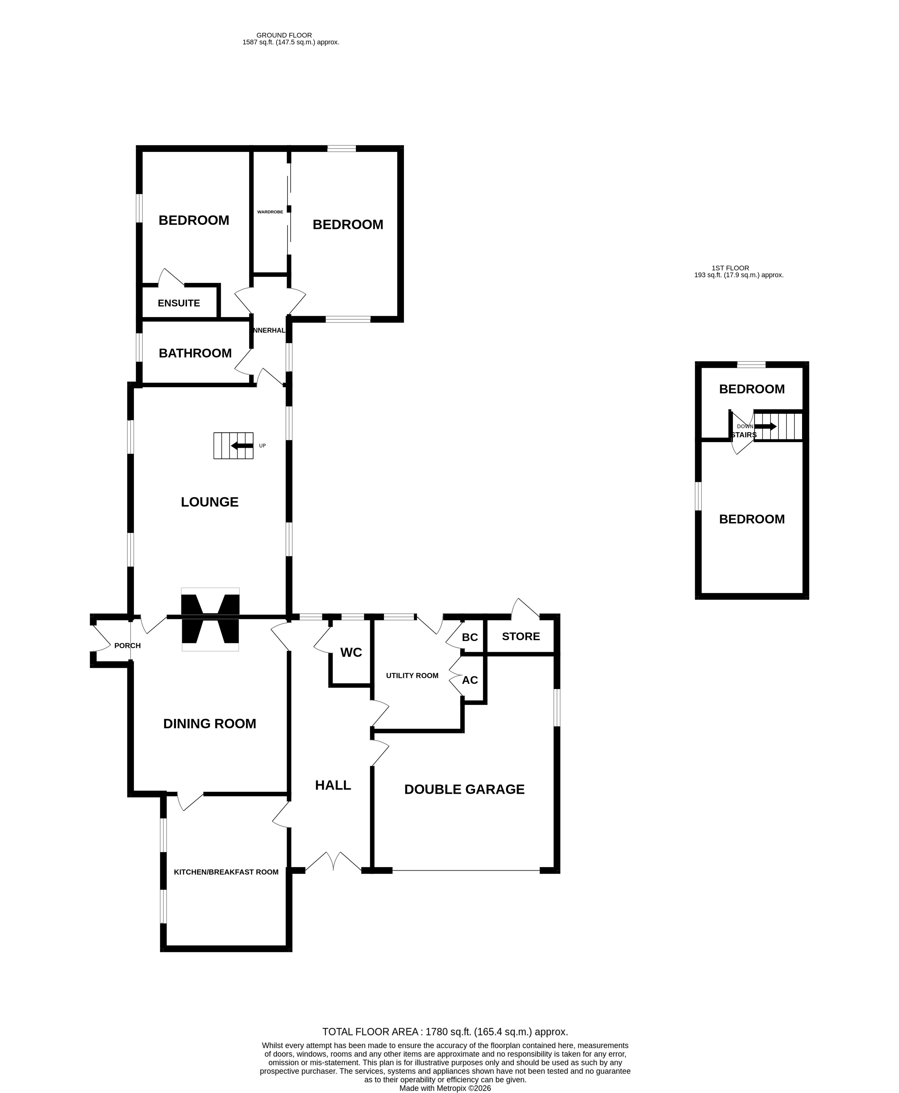 17, Hatley Road, Sandy floorplan