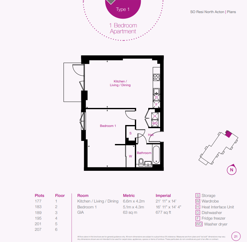 Acton, Acton floorplan