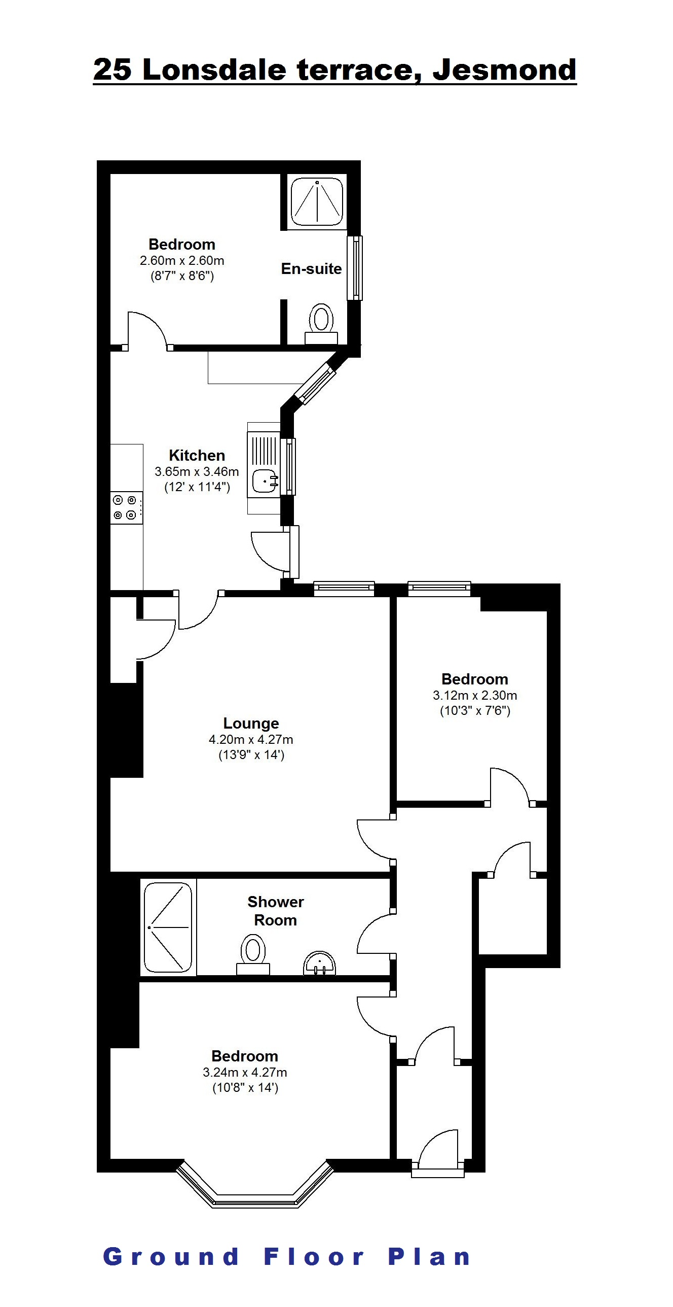 25, Lonsdale Terrace, Newcastle Upon Tyne floorplan