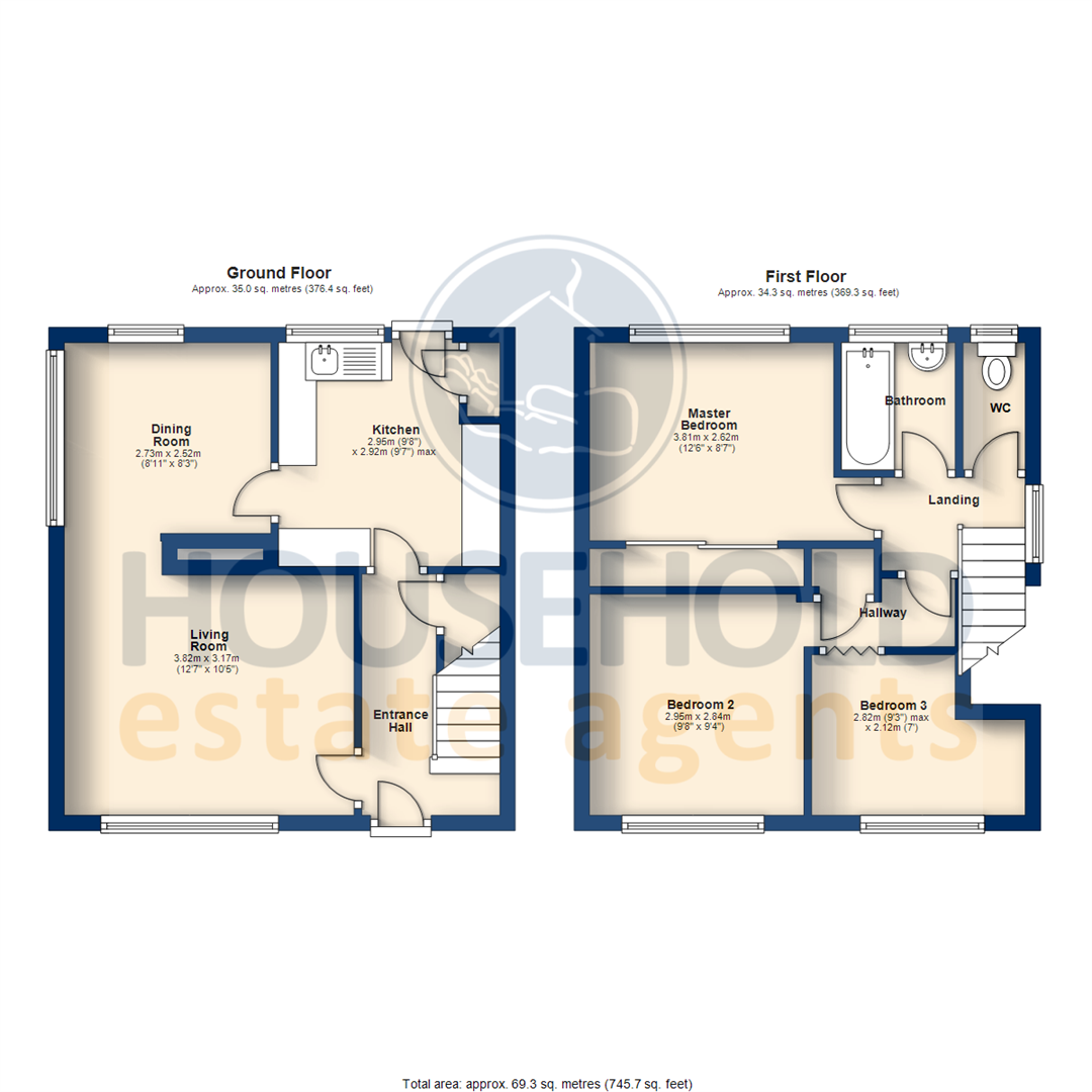 3 Bedrooms End terrace house for sale in Sanfoin Road, Luton, Bedfordshire LU4