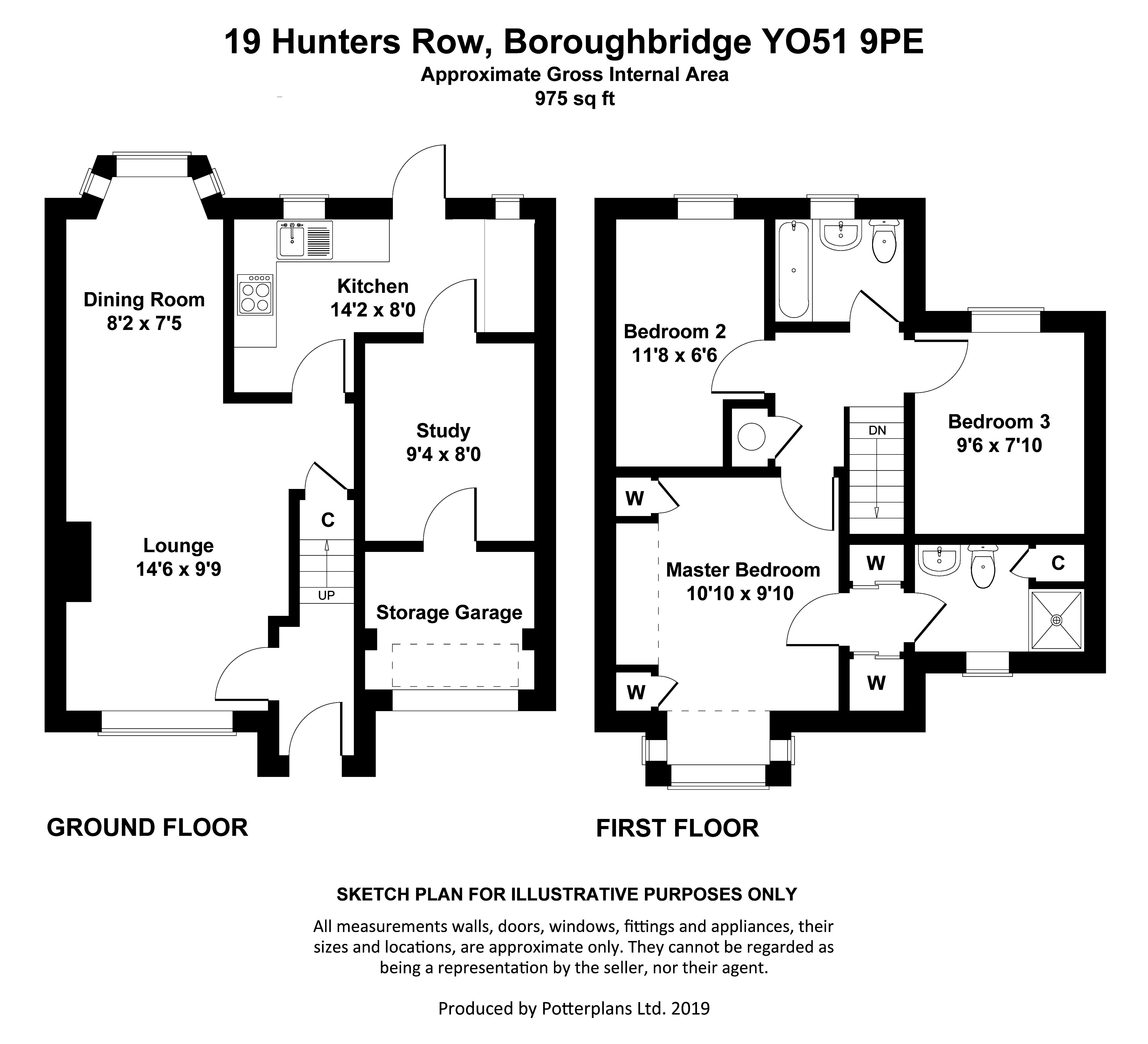 3 bed semidetached house for sale in Hunters Row, Boroughbridge, York