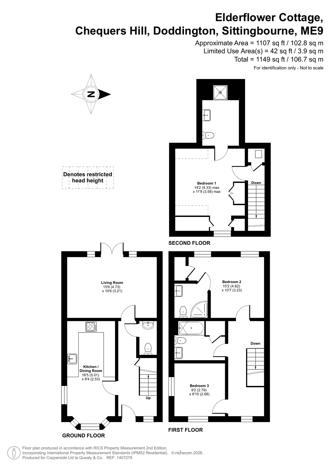 Elderflower Cottage,, Chequers Hill, Sittingbourne floorplan